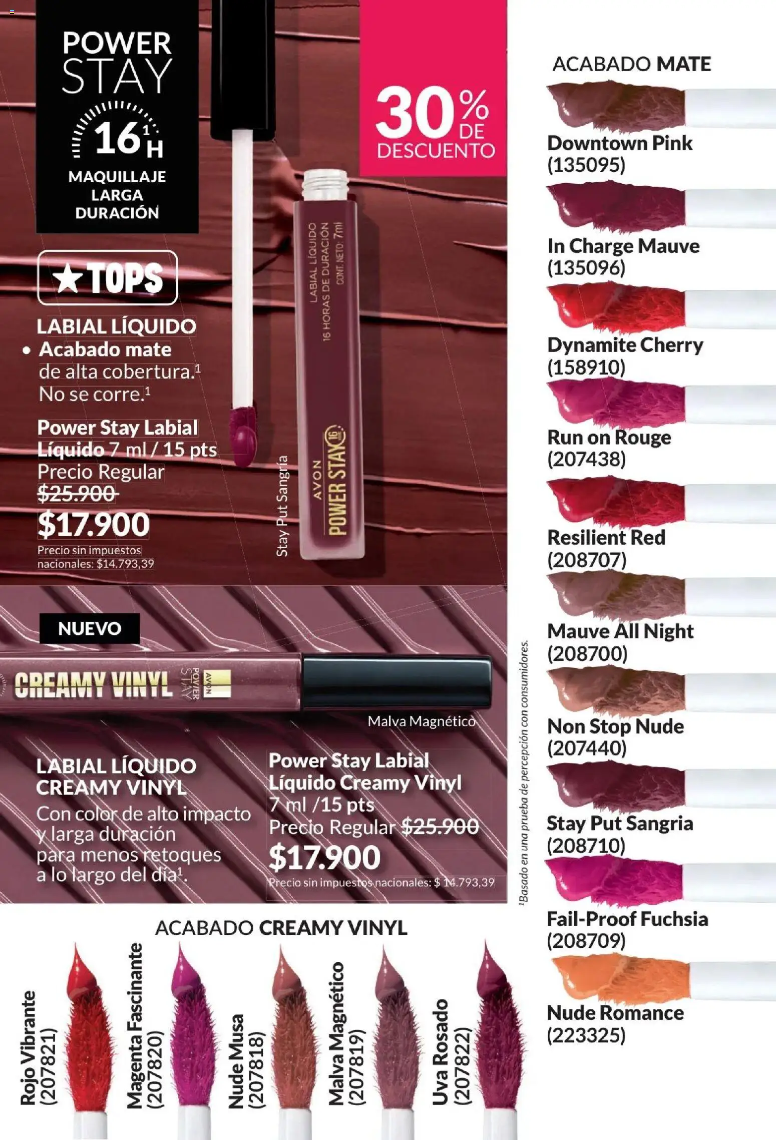 Catálogo AVON Campaña 4/2026 │ válido desde el 01.04.2026 | Página: 29 | Productos: Mate, Maquillaje, Uva