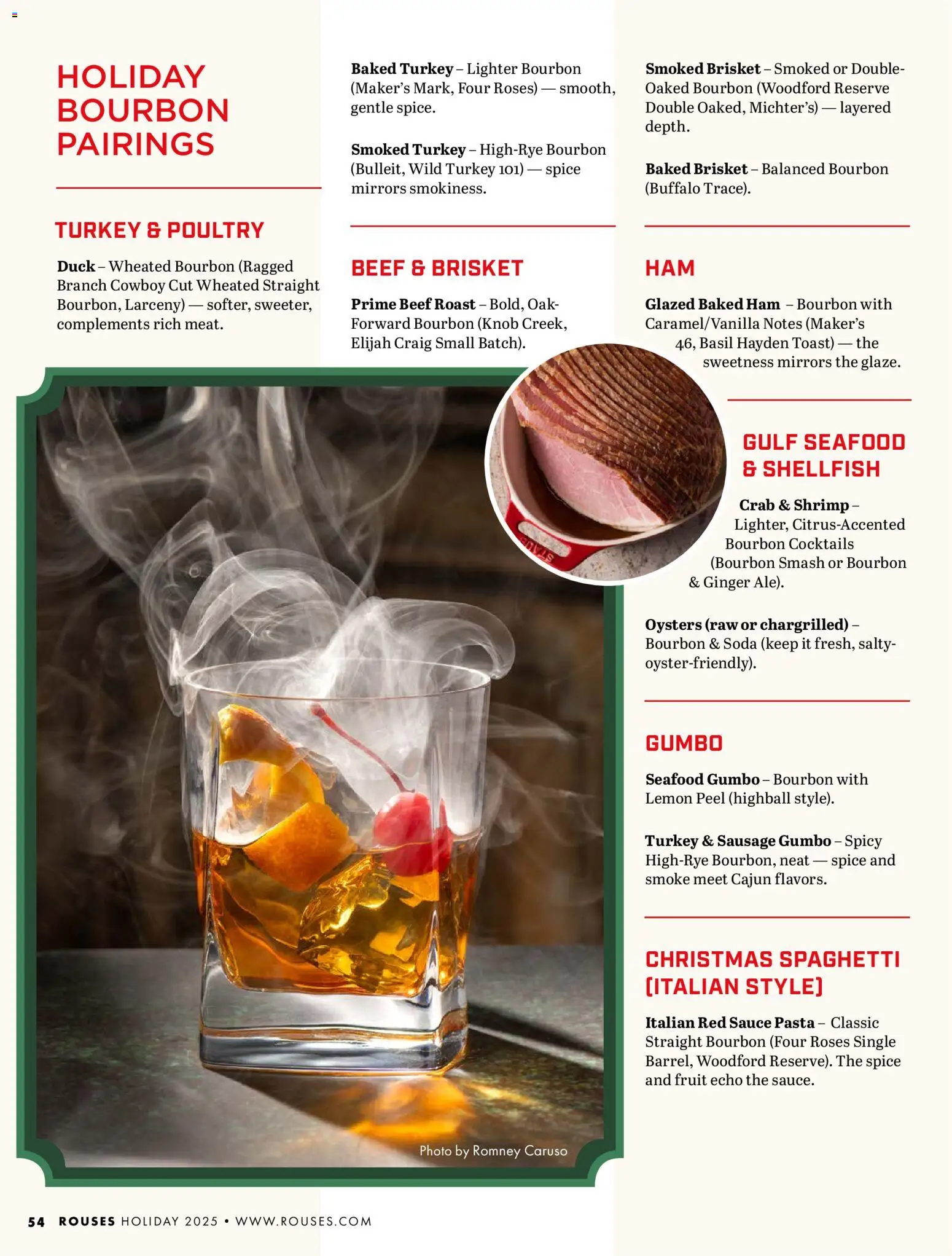 Rouses Magazine Winter 2025 - valid from 20.11.2025 | Page: 56 | Products: Ginger, Bourbon, Pasta, Poultry
