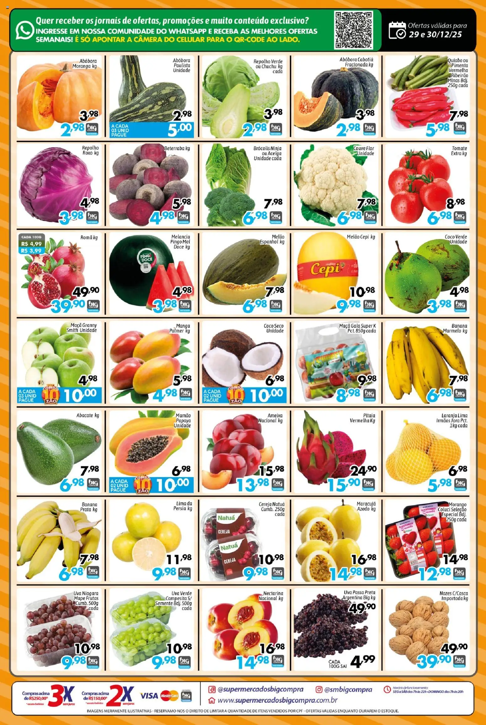 Big Compra Folheto - válido de 29.12.2025 | Página: 2 | Produtos: Maracujá, Beterraba, Mel, Mamão