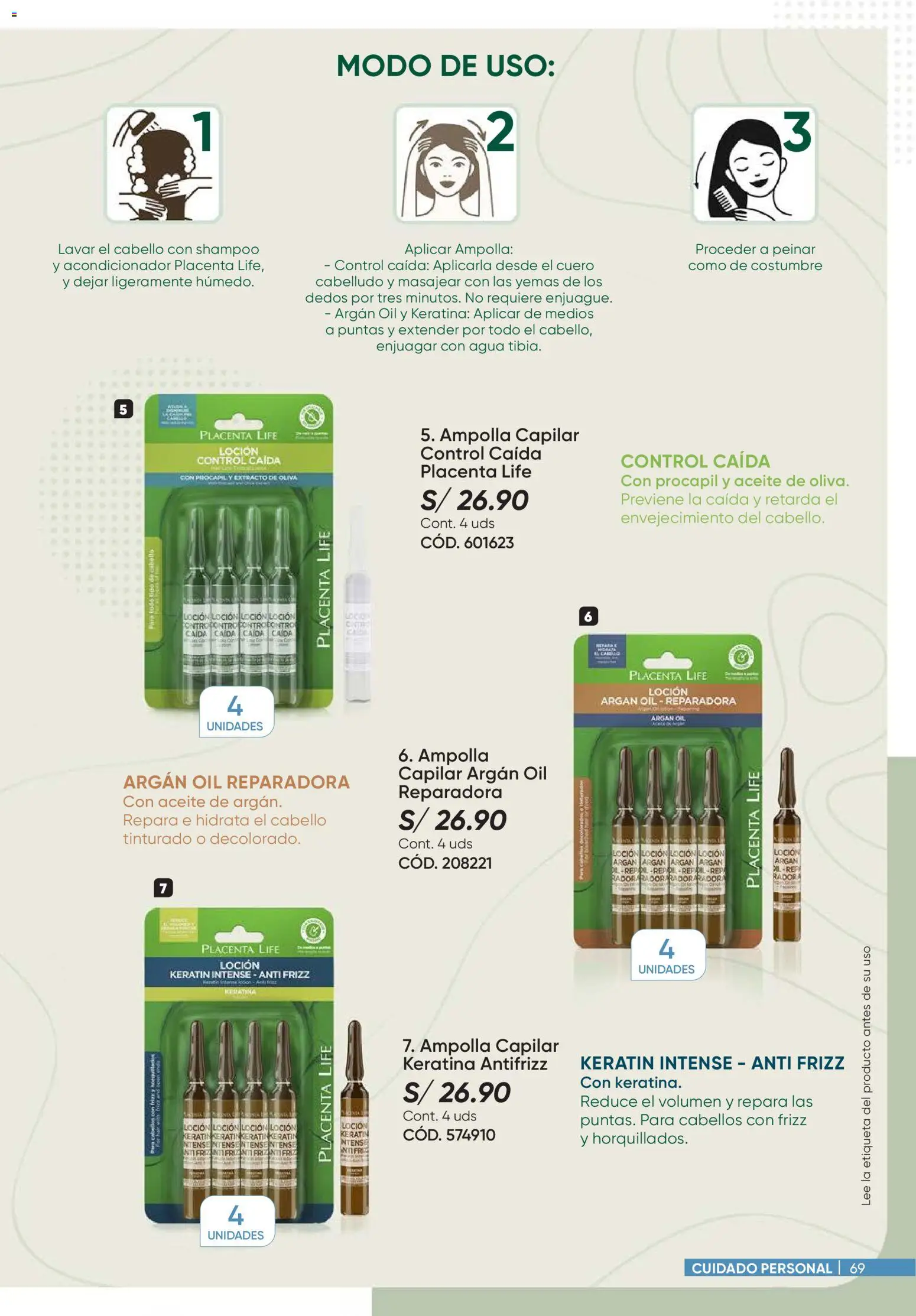 Catálogo Azzorti válido desde 15.12.2025 | Página: 69 | Productos: Shampoo, Acondicionador, Aceite