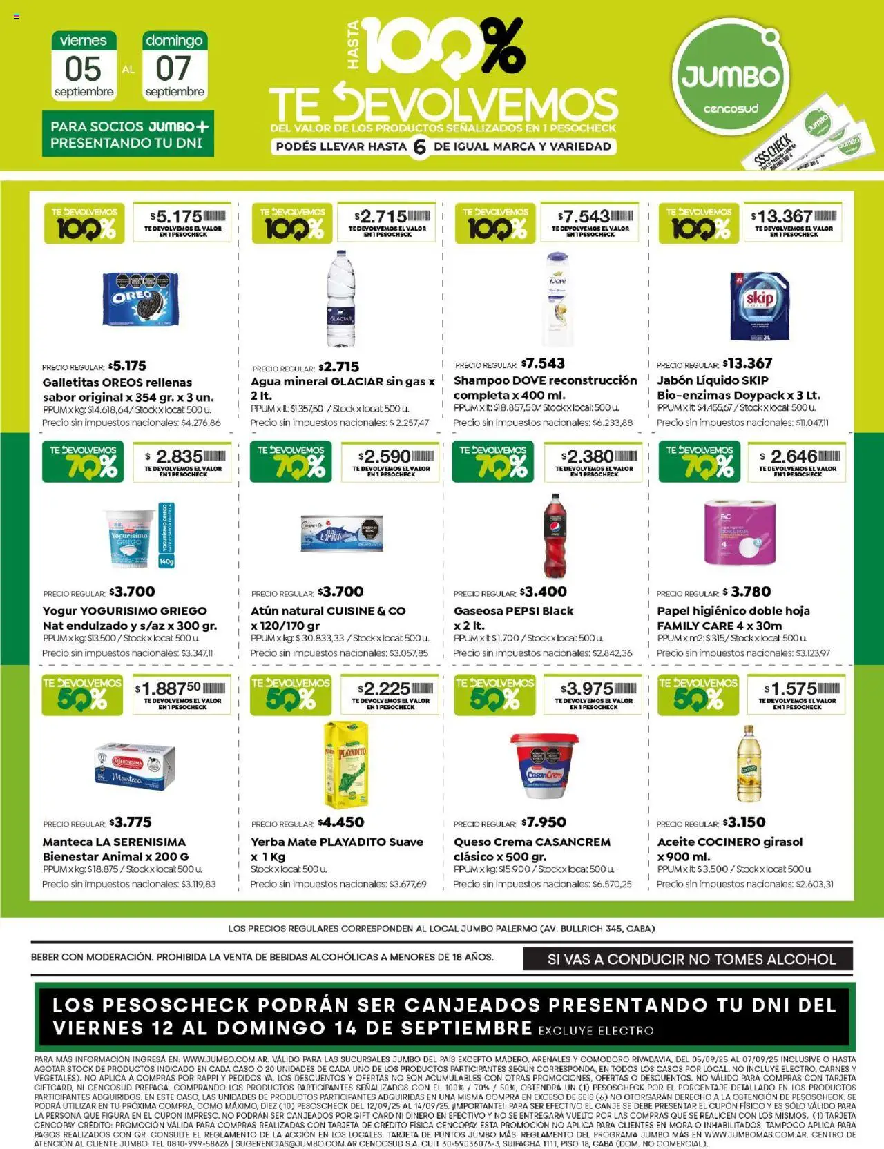 Jumbo ofertas │ válido desde el 05.09.2025 | Página: 7 | Productos: Queso crema, Jabón, Manteca, Té