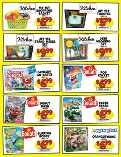 Preview of Ollie's weekly ads valid from 11.10.2025 | Page: 4 | Products: Toaster, Basket, Watch, Mixer