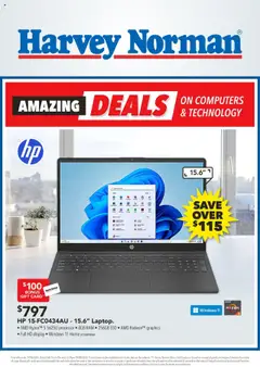Harvey Norman  Amazing Deals on Computers and Technology preview  - valid from 09.08.2025