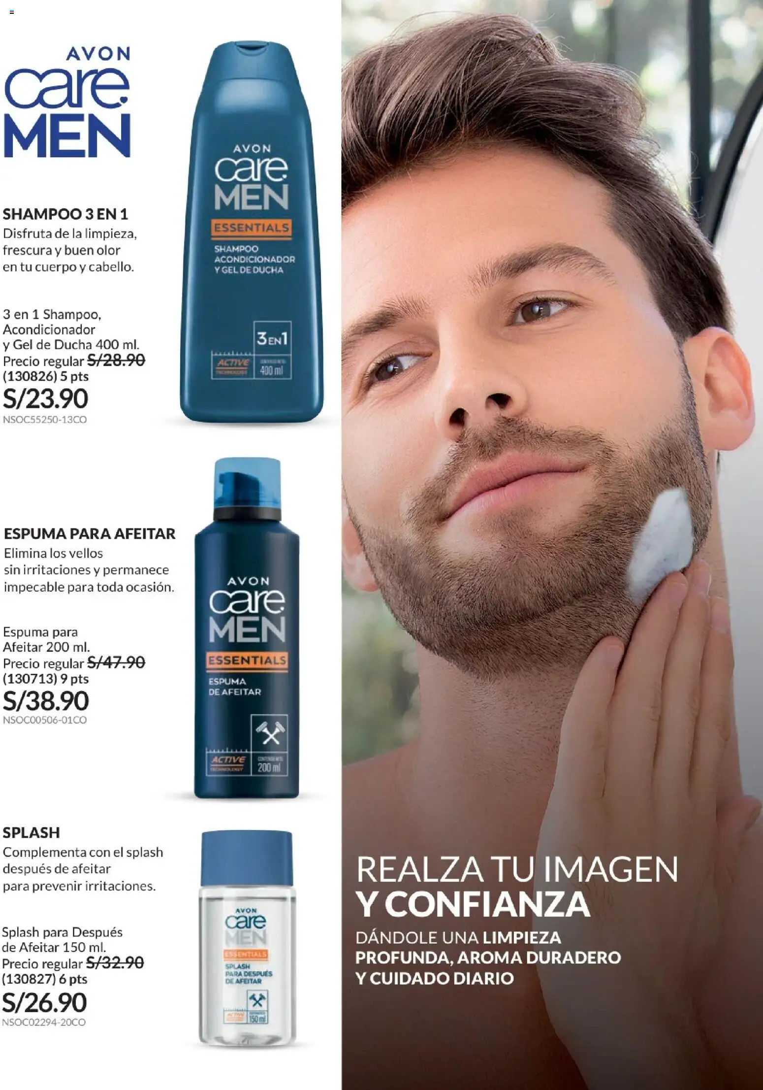 Catálogo Avon válido desde 10.03.2026 | Página: 166 | Productos: Shampoo, Acondicionador, Gel de ducha, Ducha