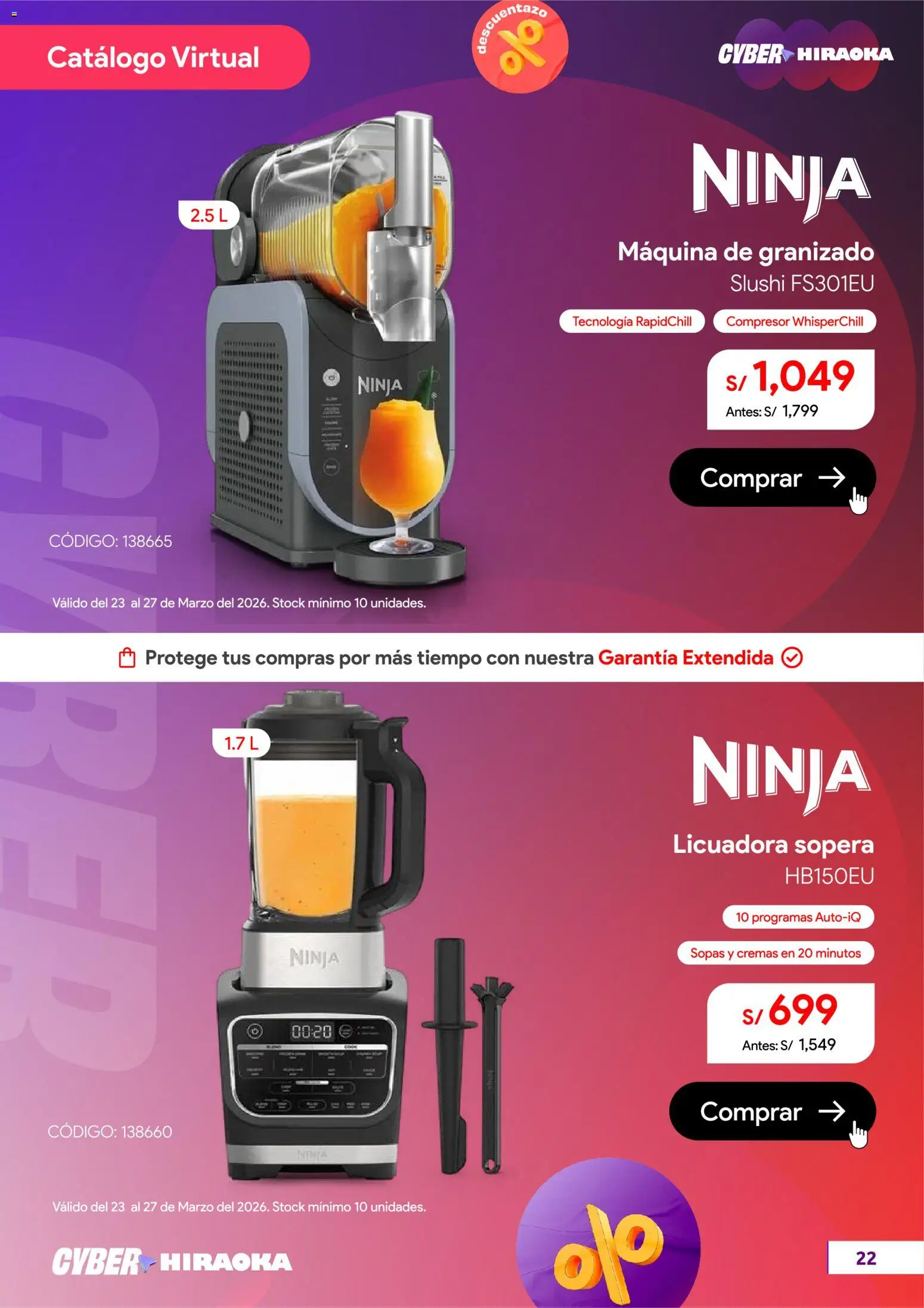Catálogo Hiraoka válido desde 23.03.2026 | Página: 23 | Productos: Licuadora