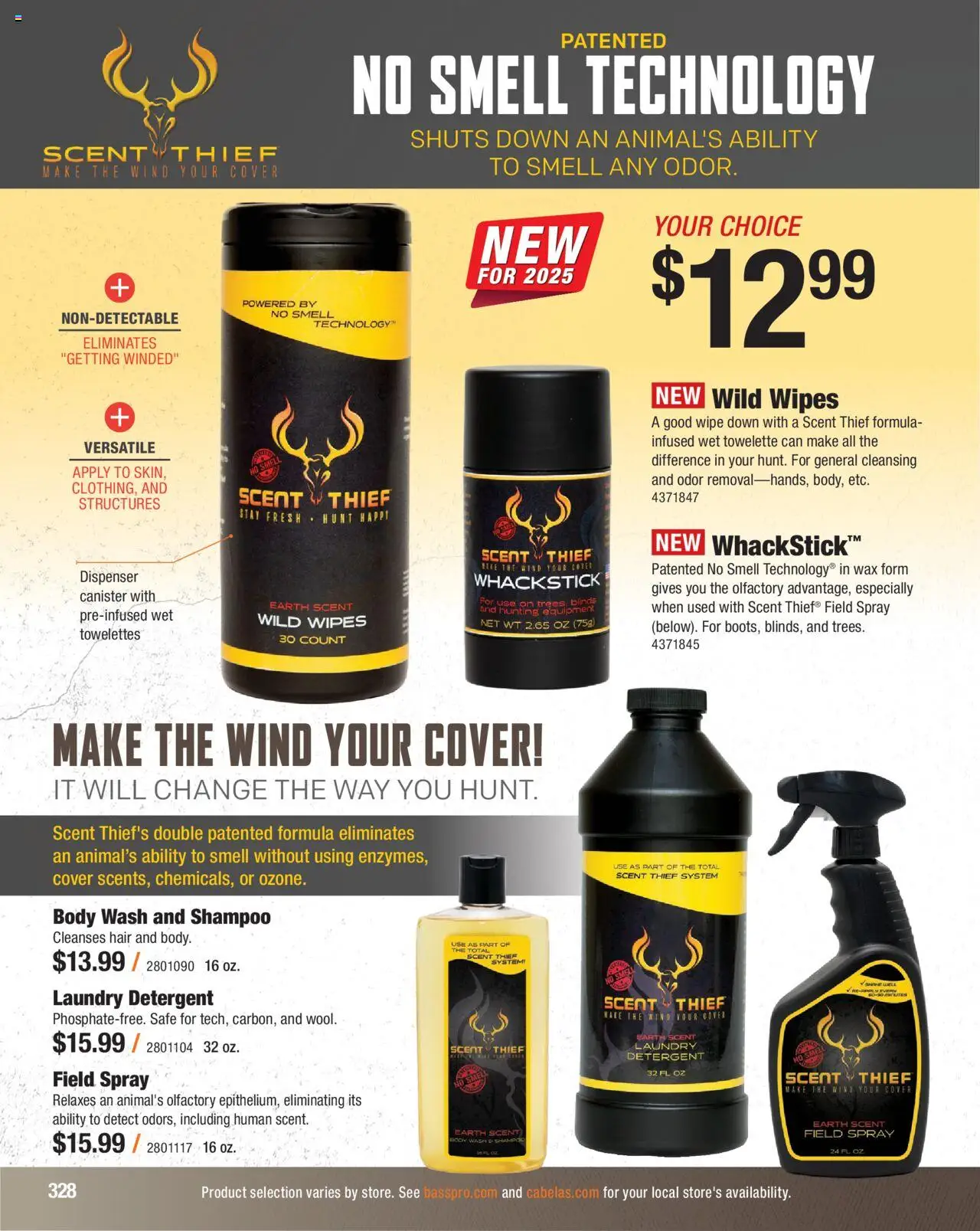Cabela's Hunting Master 25 - valid from 11.08.2025 | Page: 328 | Products: Safe, Shampoo, Detergent, Body Wash