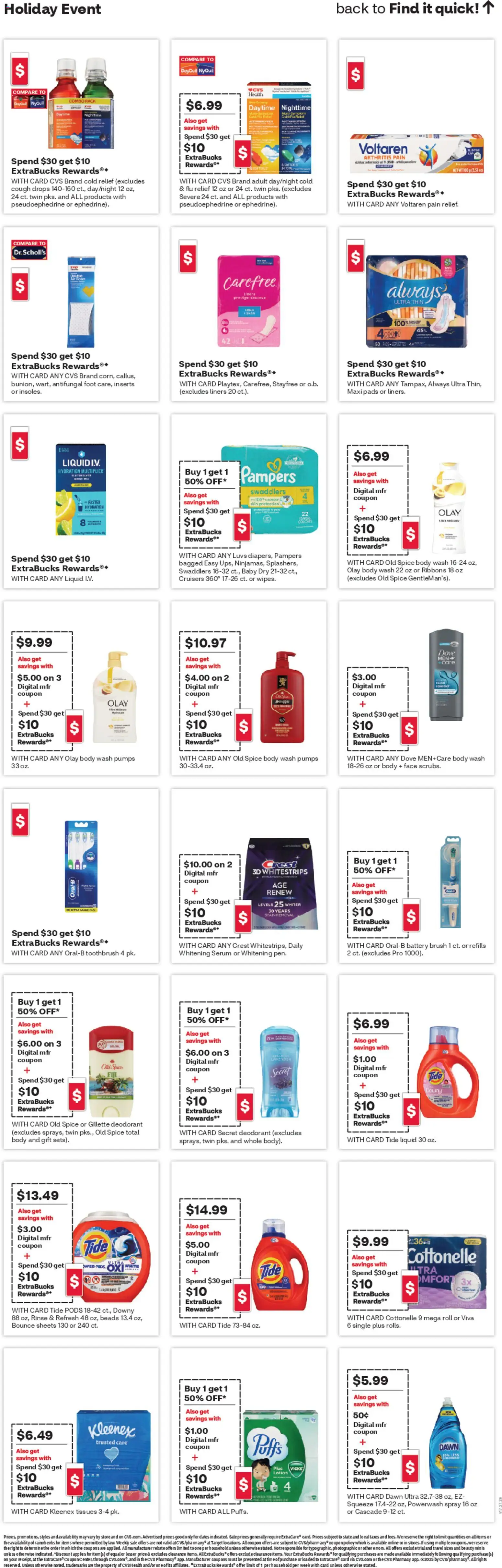 CVS Pharmacy Weekly Ad - CT - valid from 30.11.2025 | Page: 20 | Products: Battery, Deodorant, Toothbrush, Body Wash