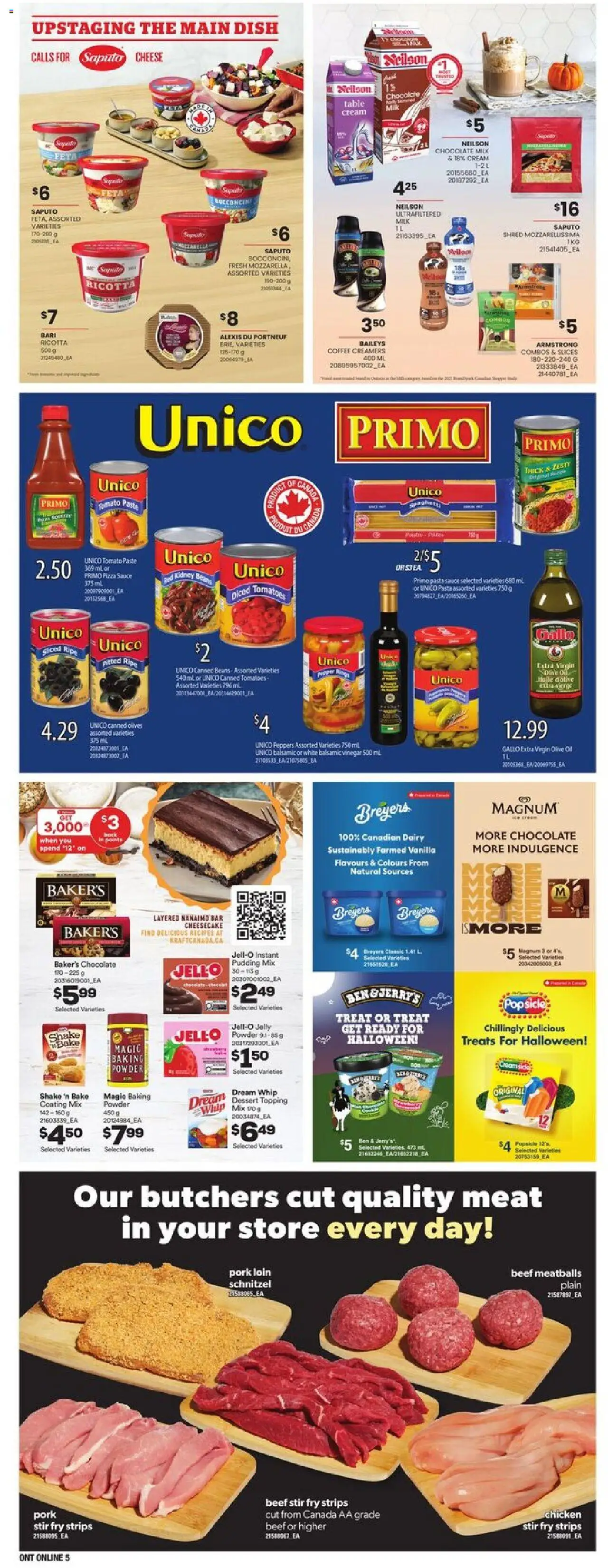Independent Grocer flyer valid from 02.10.2025 | Page: 15 | Products: Pasta, Cream, Milk, Pizza
