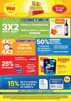 Vista previa Vea - Ofertas fin de semana Cuyo válido desde el 17.04.2026