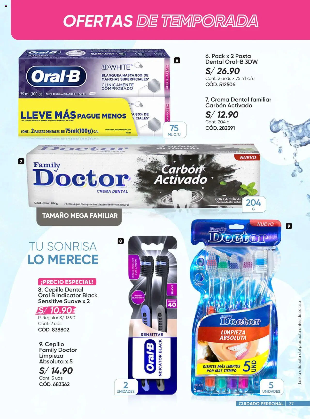 Catálogo Azzorti válido desde 29.09.2025 | Página: 37 | Productos: Pasta dental, Pasta, Crema