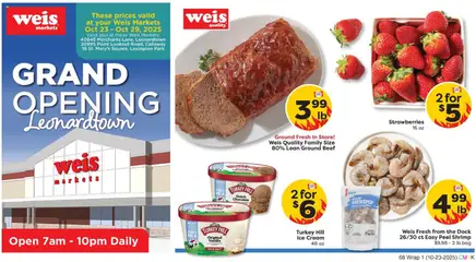 Preview of Weis weekly ads valid from 23.10.2025
