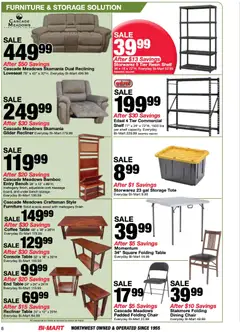 Preview of Bi-Mart weekly ads valid from 28.10.2025 | Page: 8 | Products: Coffee table, Shelf, Coffee, Loveseat
