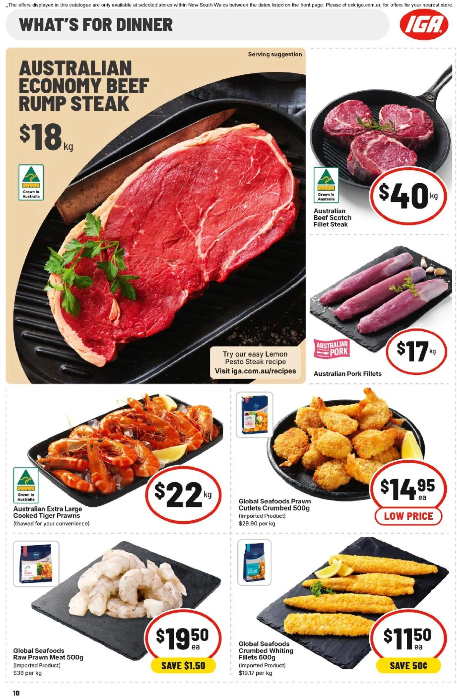 IGA catalogue - valid from 24.12.2025 | Page: 13 | Products: Pork, Beef, Lemon, Scotch