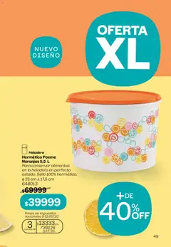Tupperware Folleto │ válido desde el 08.09.2025 | Página: 50 | Productos: Heladera, Naranjas