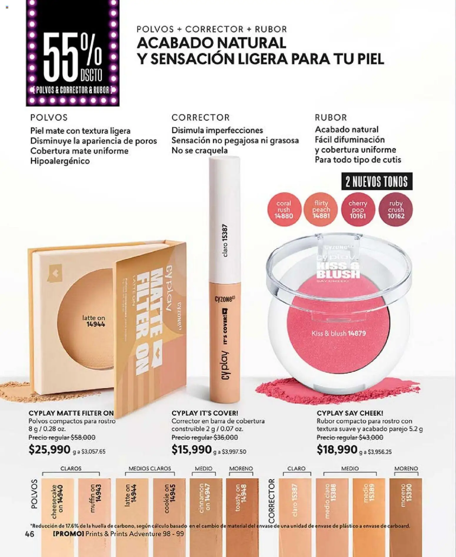 CyZone revista - valida desde el 01.02.2026 | Página: 46 | Productos: Rubor, Corrector