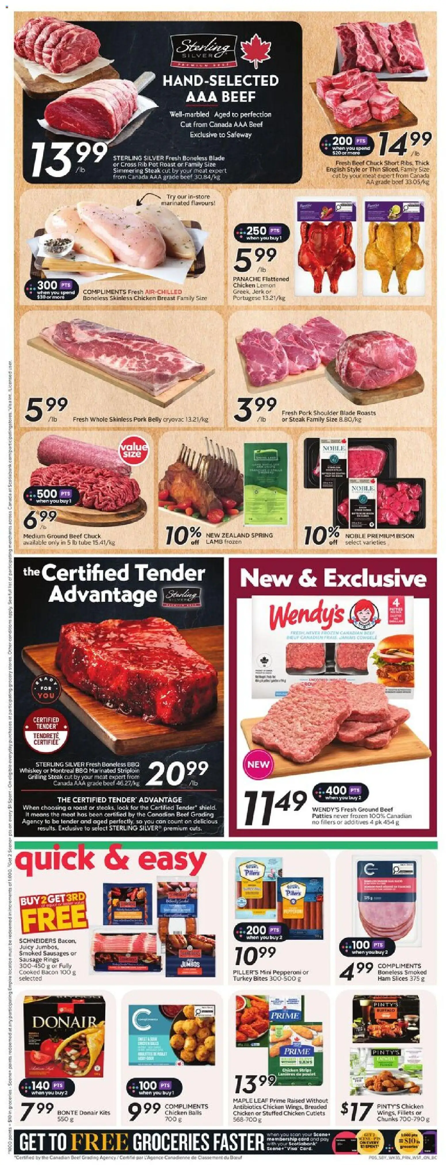 Safeway flyer valid from 25.12.2025 | Page: 8 | Products: Beef, Turkey, Ham, Pork