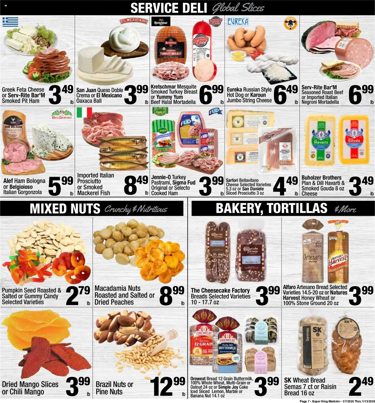 Super King - Weekly Ad - valid from 07.01.2026 | Page: 8 | Products: Peaches, Fish, Nuts, Dill