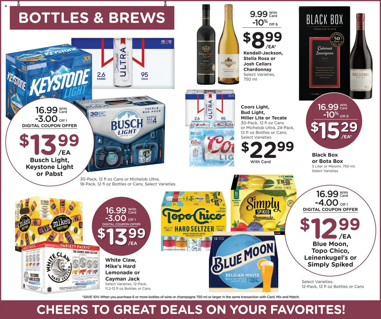 Fry's Food Weekly Ad - valid from 28.01.2026 | Page: 9 | Products: Box, Wine, Water, Bag