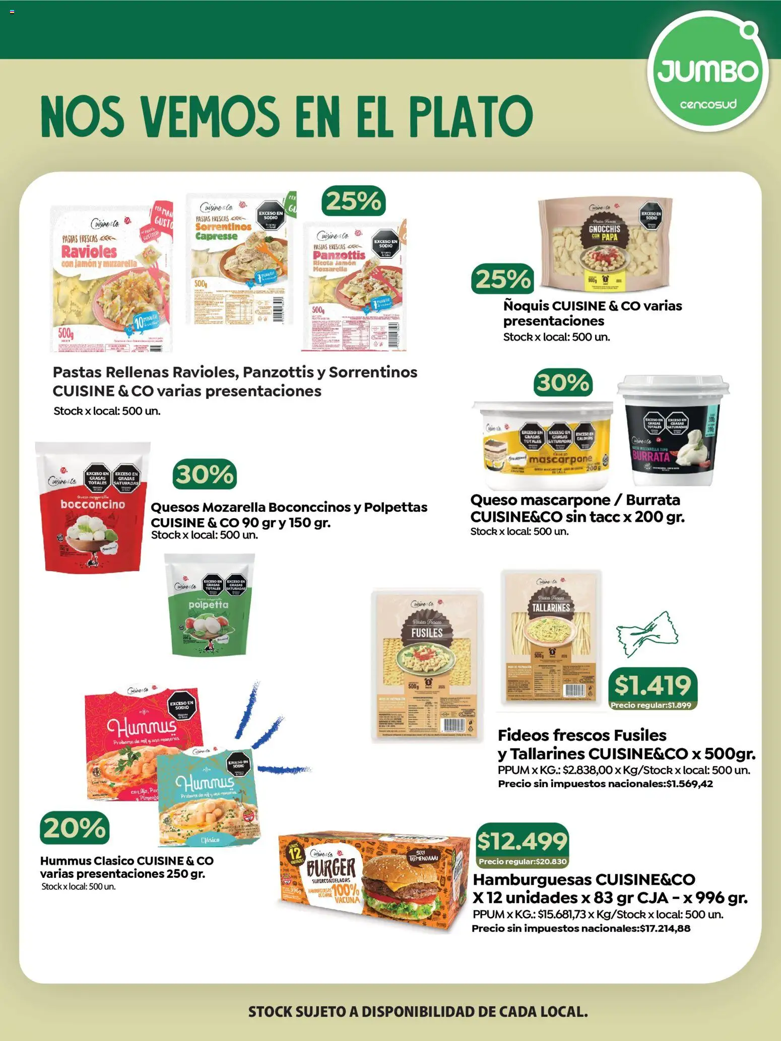 Jumbo - Especial Marcas Propias │ válido desde el 23.10.2025 | Página: 6 | Productos: Queso, Jamón, Ravioles, Fideos