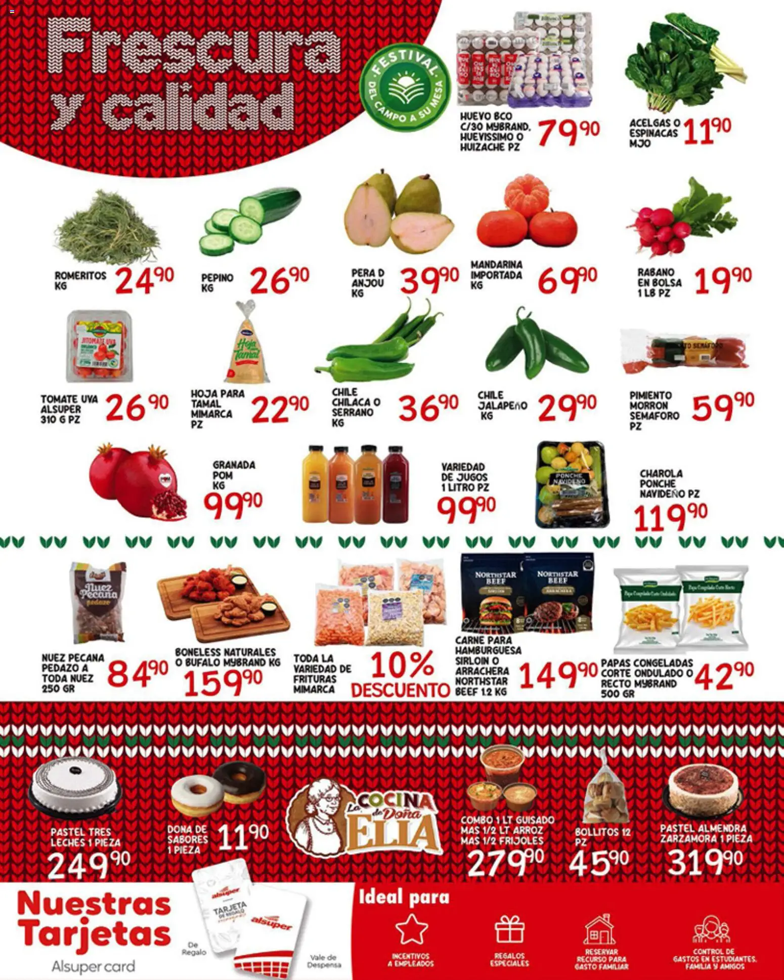 Nuevas ofertas de Alsuper válidas en toda la República Mexicana desde el 23.12.2025. ¡Encuentra las mejores ofertas en Alsuper folleto Saltillo! | Página: 6 | Productos: Tomate, Rábano, Nuez, Almendra
