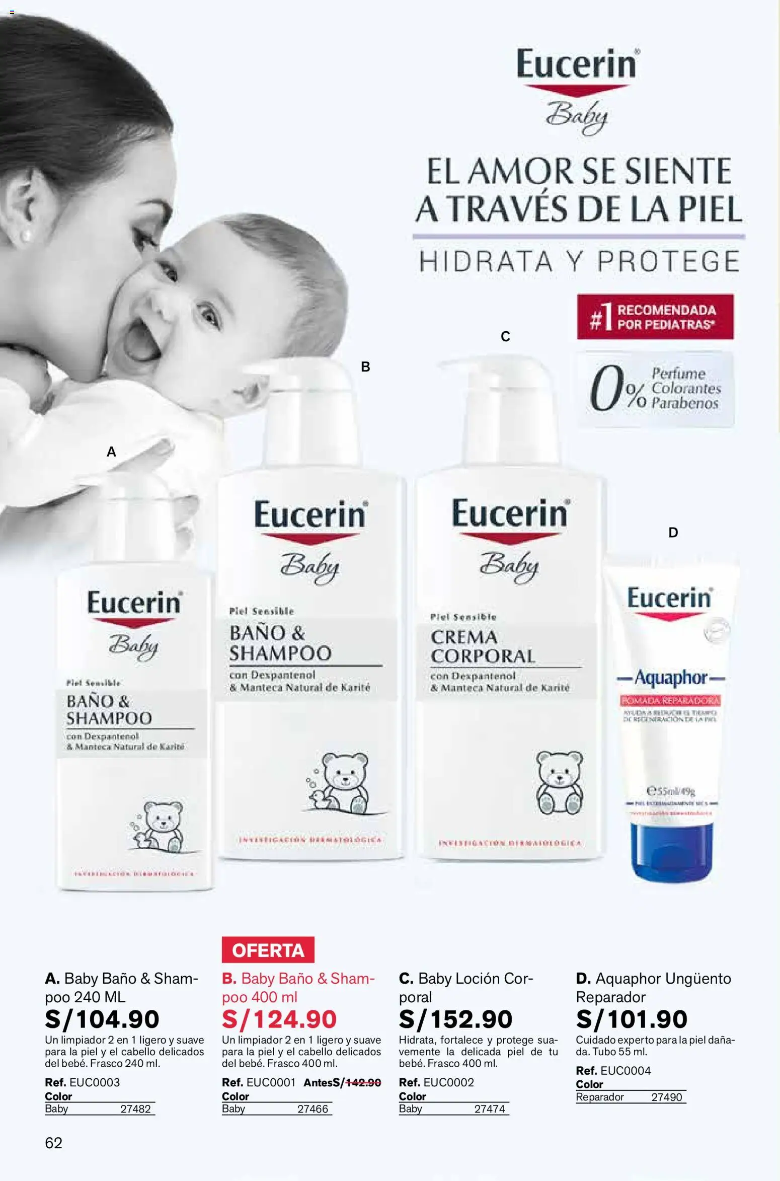 Catálogo Leonisa válido desde 06.03.2026 | Página: 62 | Productos: Shampoo, Baño, Crema, Perfume