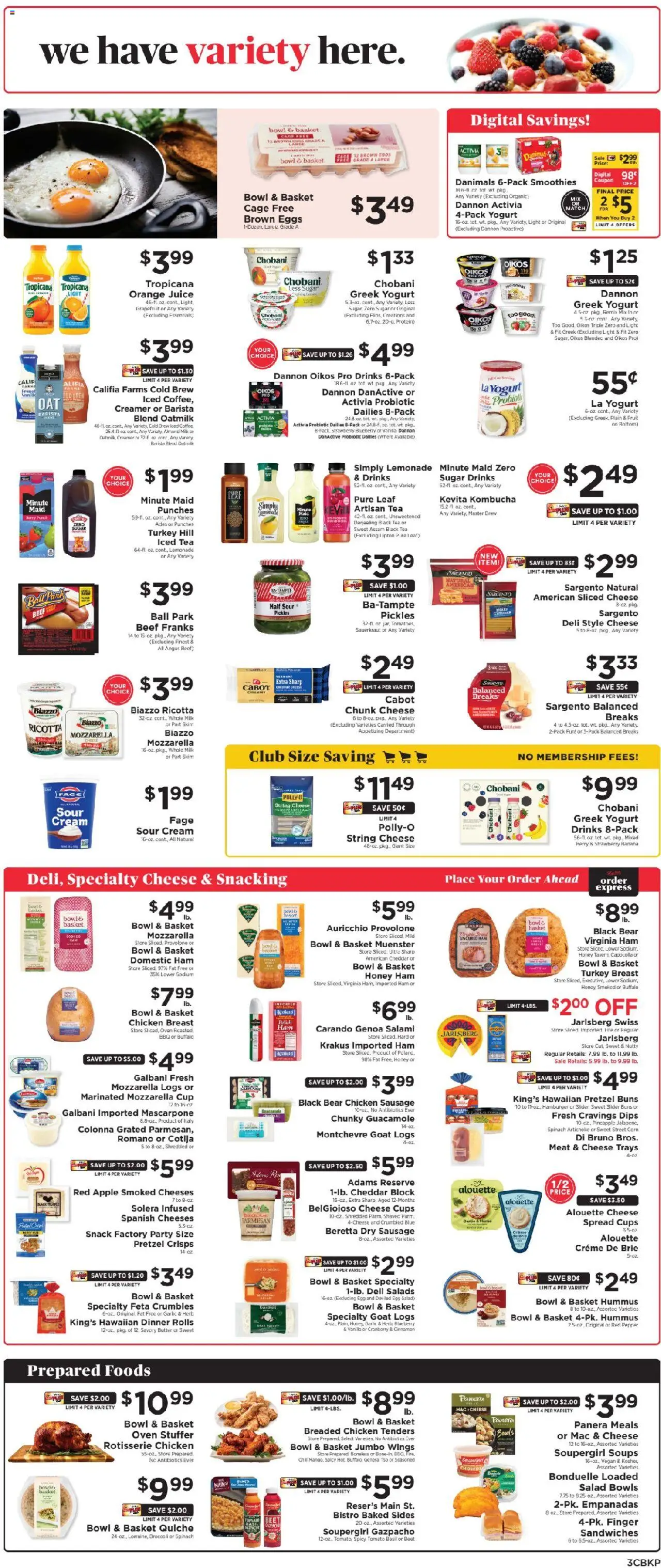 ShopRite Weekly Ad 2 - valid from 10.08.2025 | Page: 3 | Products: Milk, Eggs, Pineapple, Beet