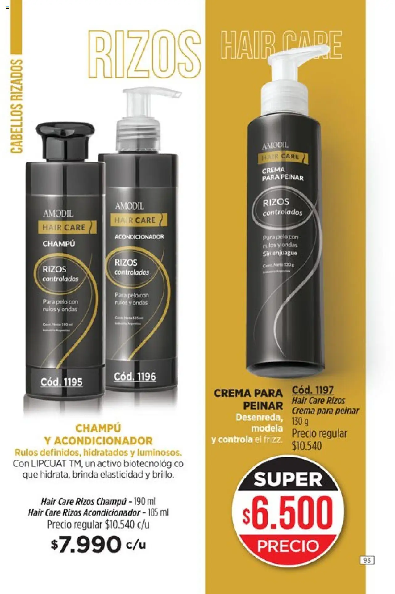 Catálogo Amodil Campaña 12 │ válido desde el 26.06.2025 | Página: 93 | Productos: Champú, Acondicionador, Crema