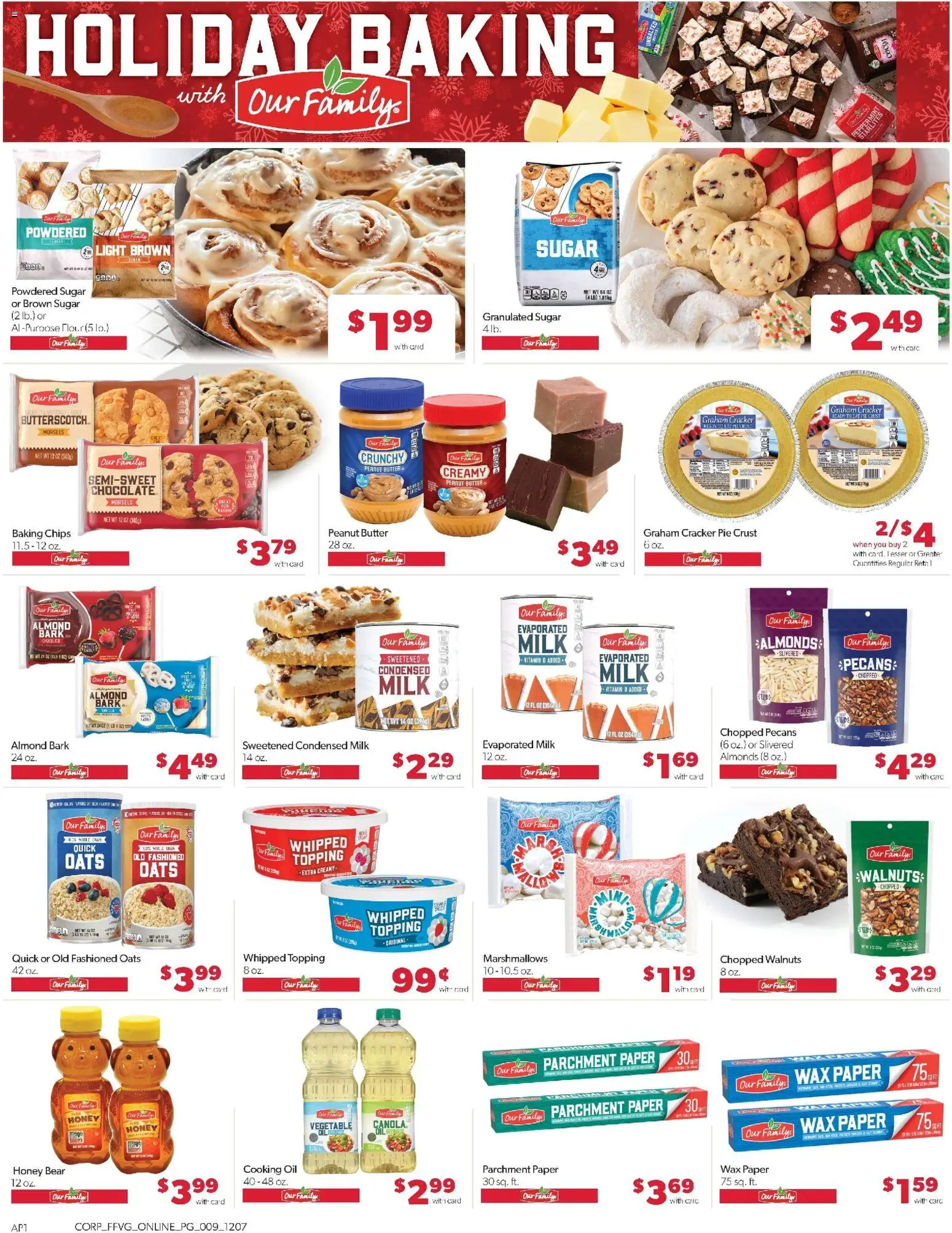 Family Fare Weekly Ad - MI - valid from 07.12.2025 | Page: 9 | Products: Milk, Chocolate, Chips, Sugar