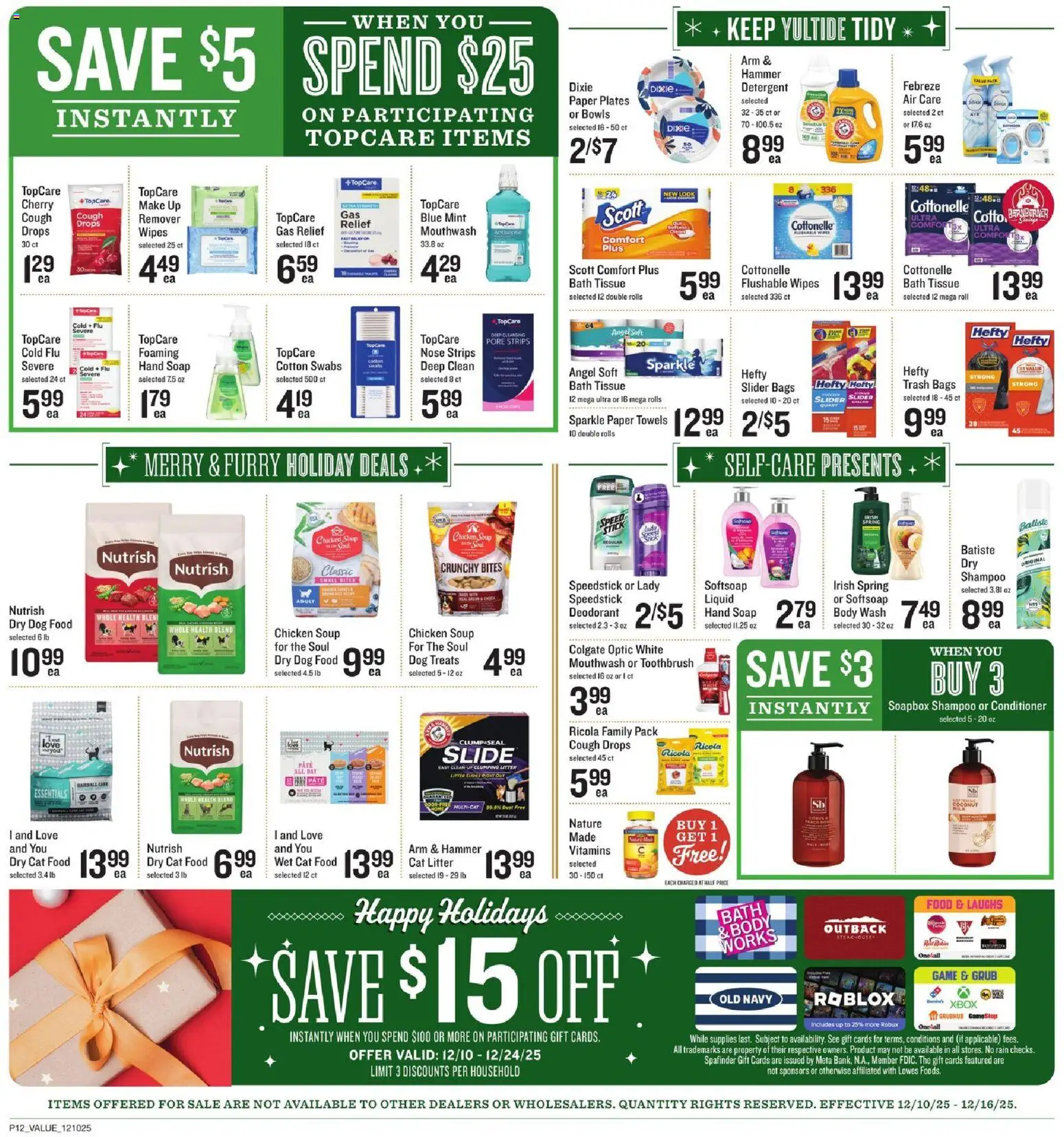 Lowes Foods Weekly Ad - NC - valid from 10.12.2025 | Page: 19 | Products: Cat Litter, Milk, Detergent, Xbox