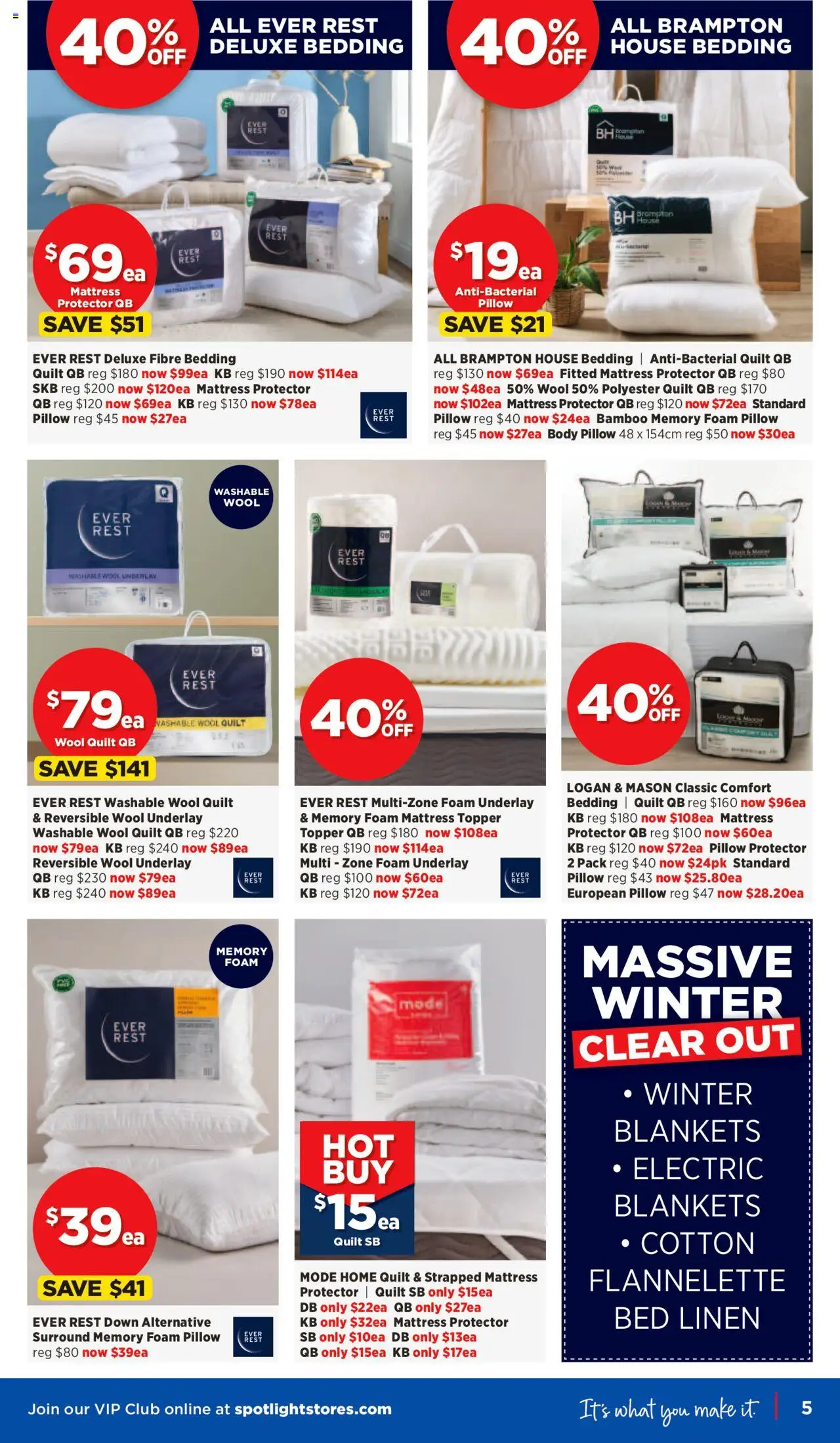 Spotlight catalogue - valid from 07.08.2025 | Page: 5 | Products: Linen, Bed, Mattress, Pillow