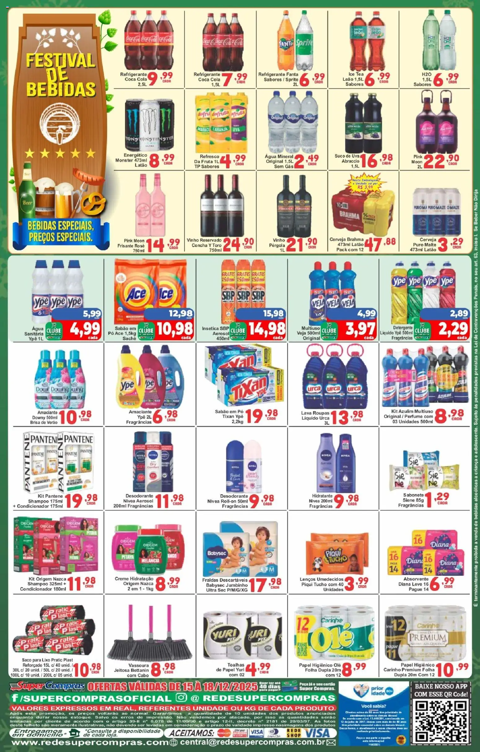 Rede Super Compras Folheto - válido de 15.12.2025 | Página: 4 | Produtos: Perfume, Pó, Energético, Faca
