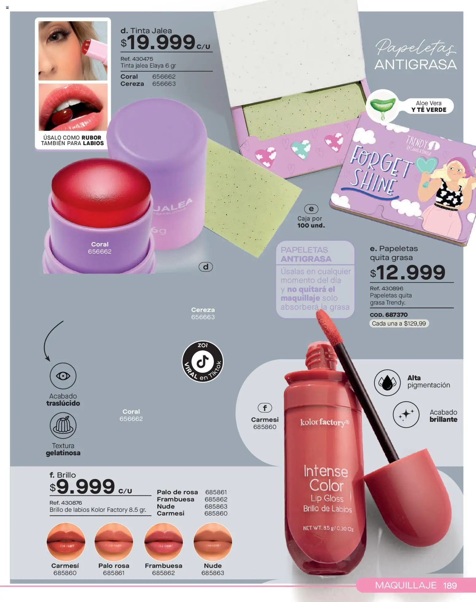 Pacifika revista - valida desde el 01.11.2025 | Página: 189 | Productos: Té, Rubor, Brillo de labios, Loción tonificante