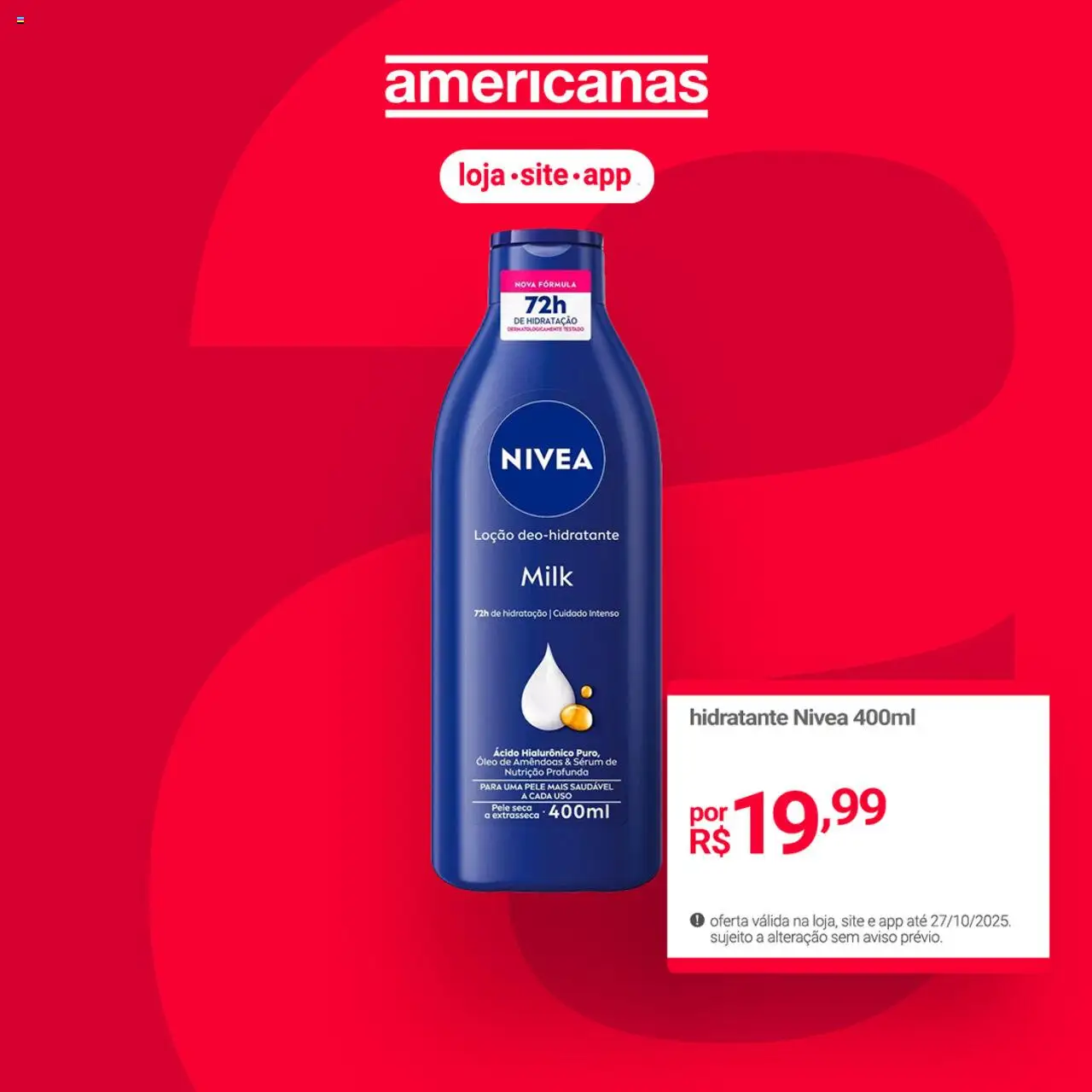 Lojas Americanas Folheto - válido de 15.10.2025 | Página: 4 | Produtos: Óleo, Sérum, Amêndoas