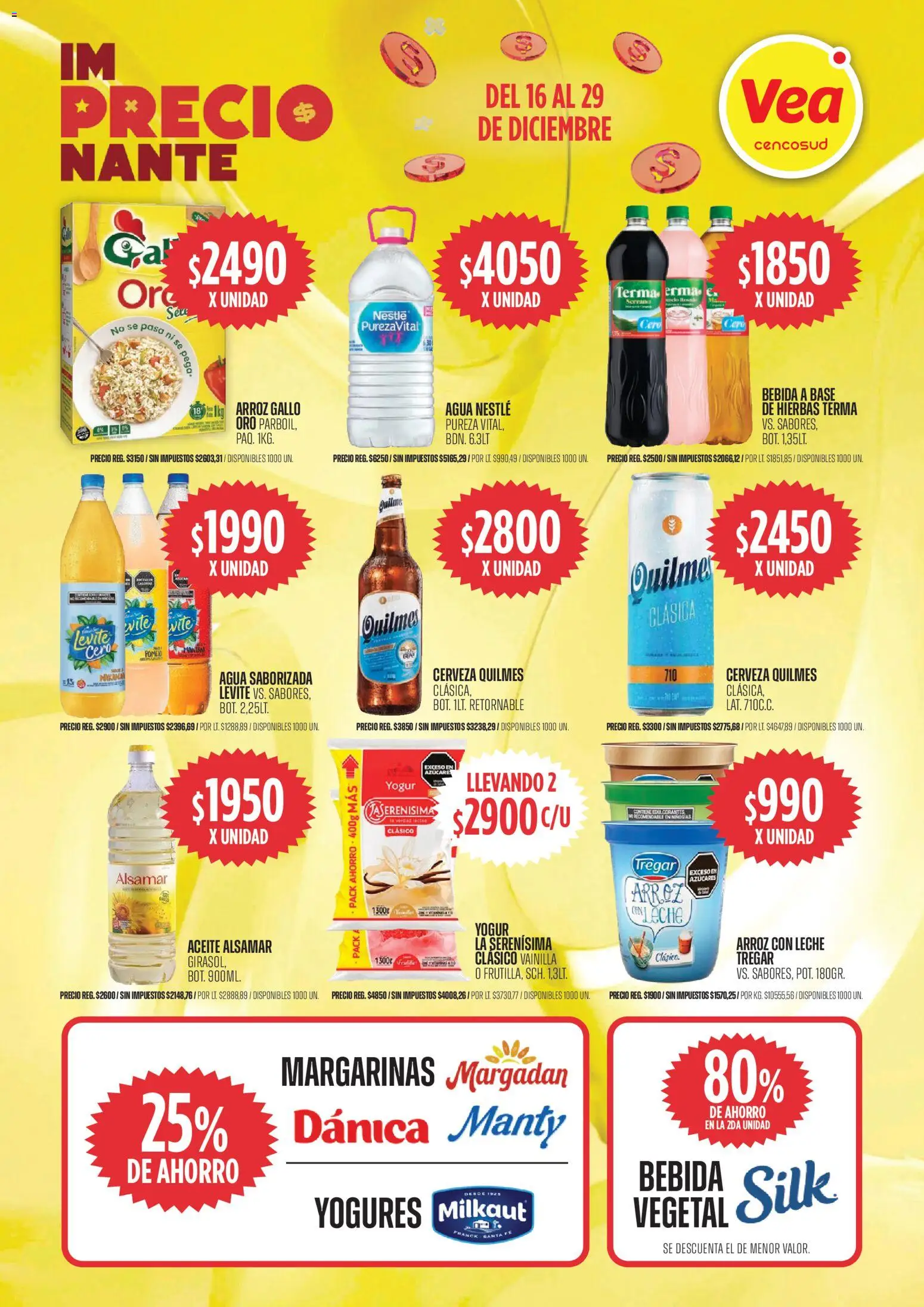 Vea - Oferta semanal Cuyo Patagonia │ válido desde el 16.12.2025 | Página: 3 | Productos: Aceite, Leche, Yogur, Cerveza