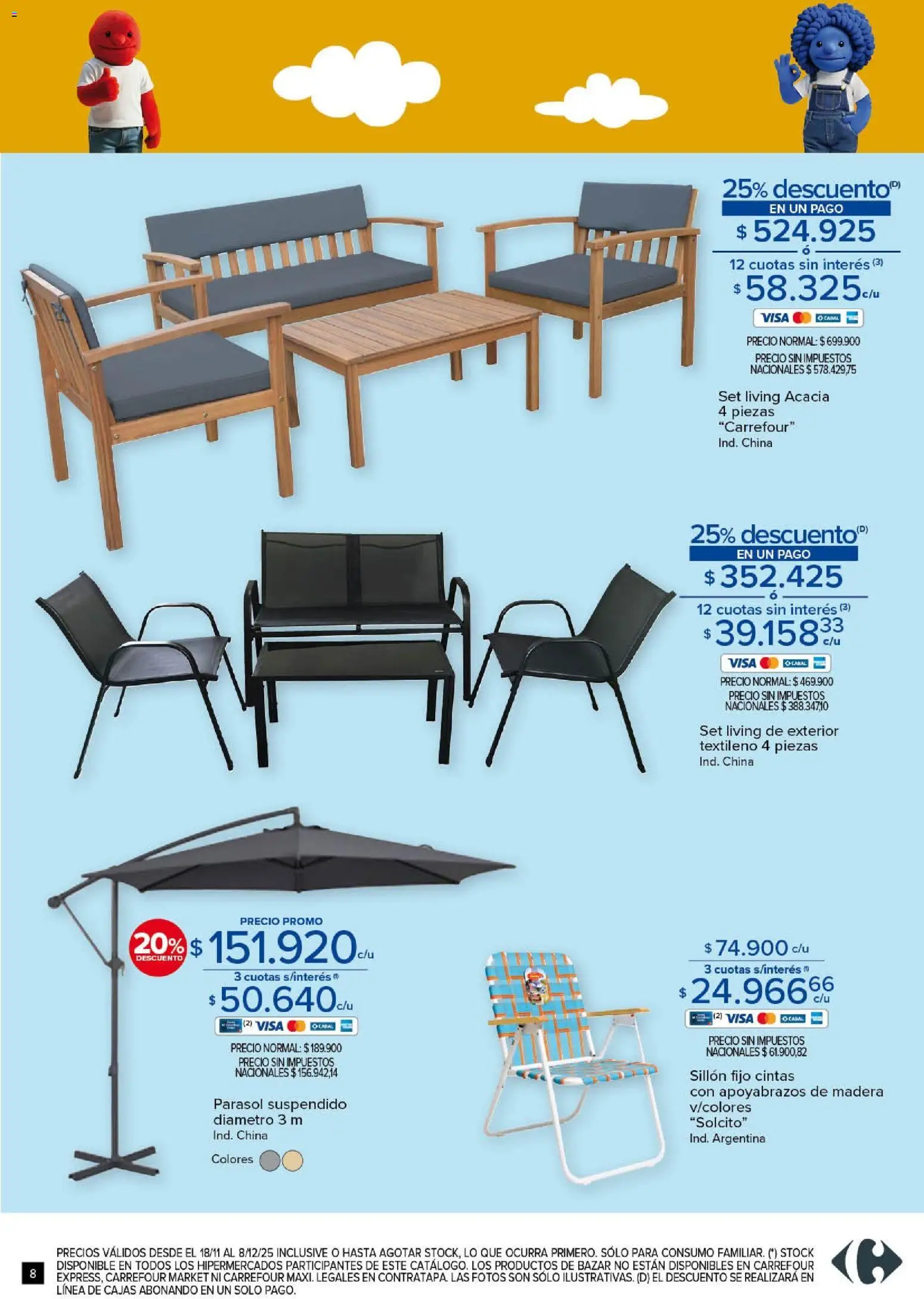 Carrefour - Aire Libre Hiper │ válido desde el 18.11.2025 | Página: 8 | Productos: Sillón