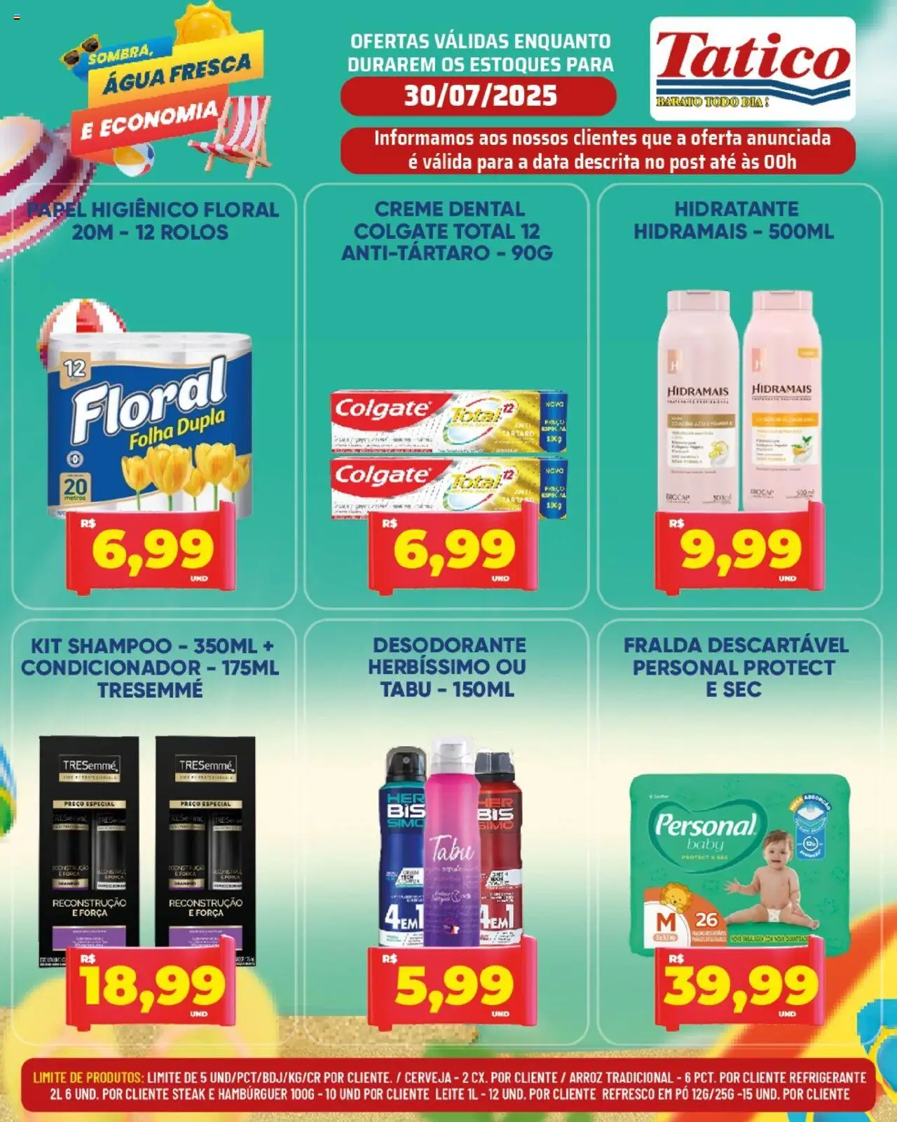 Tatico Folheto - válido de 30.07.2025 | Página: 14 | Produtos: Pó, Cerveja, Refrigerante, Creme dental