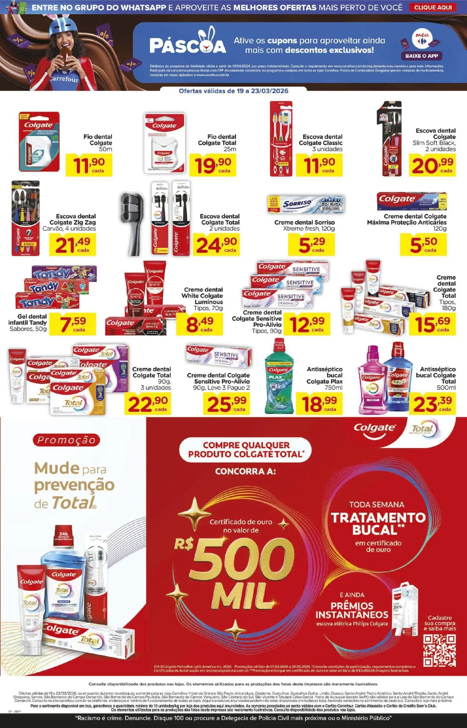 Carrefour Folheto - válido de 19.03.2026 | Página: 6 | Produtos: Escova, Creme, Fio dental, Creme dental