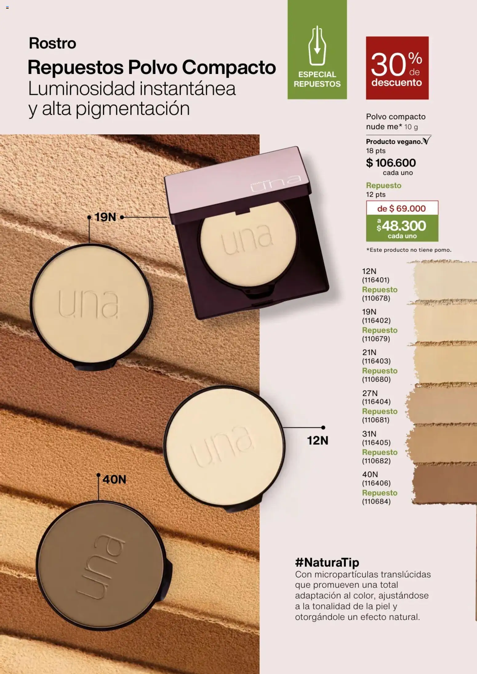 Natura revista - valida desde el 02.01.2026 | Página: 46 | Productos: Polvo compacto, Polvo