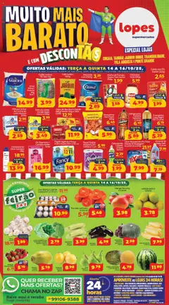 Lopes Supermercados - Ofertas Muito Mais Barato - Pré-Visualização do folheto da loja Lopes Supermercados, válido de 14.10.2025 | Página: 1