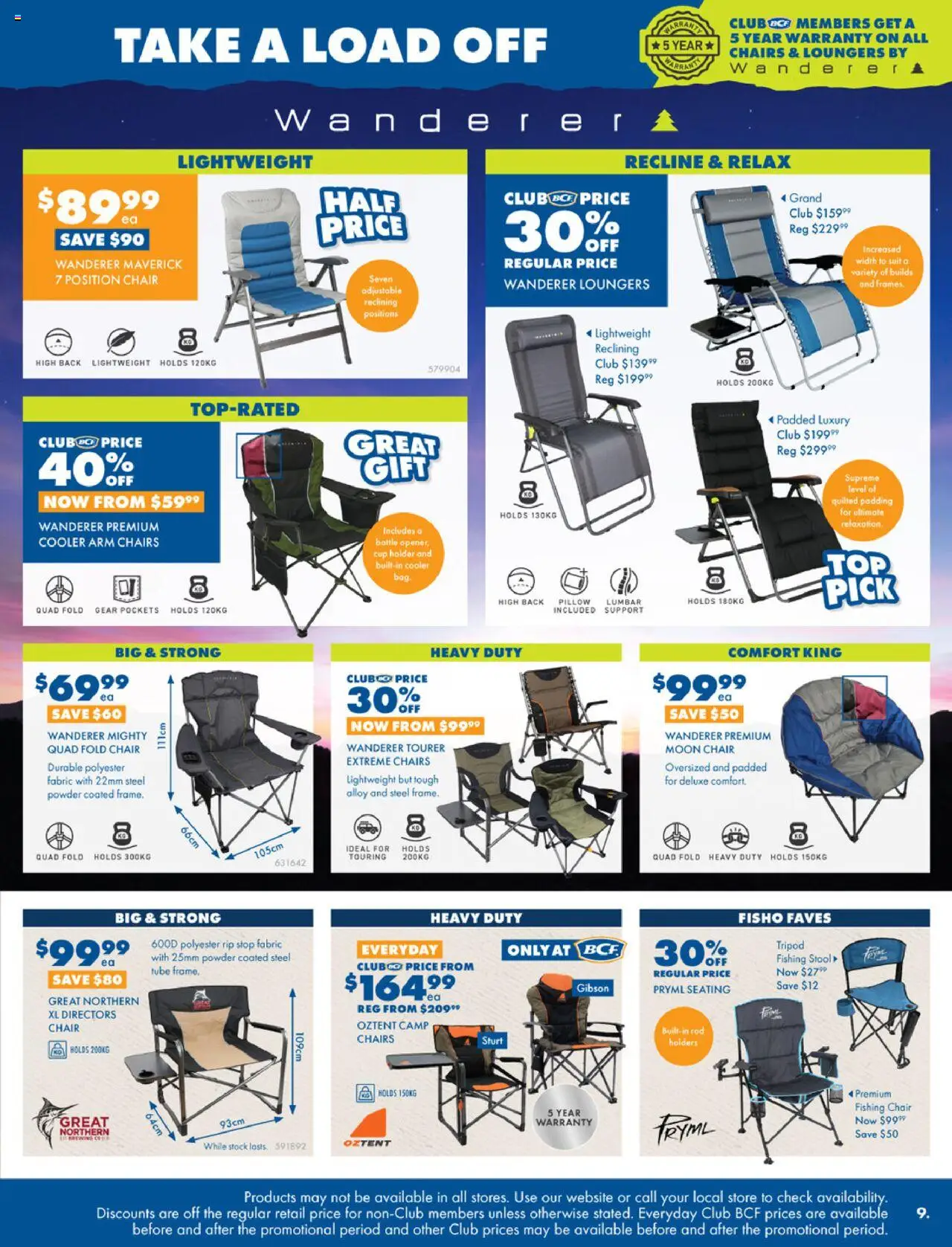 BCF catalogue - valid from 18.08.2025 | Page: 9 | Products: Chair, Stool, Powder, Pillow