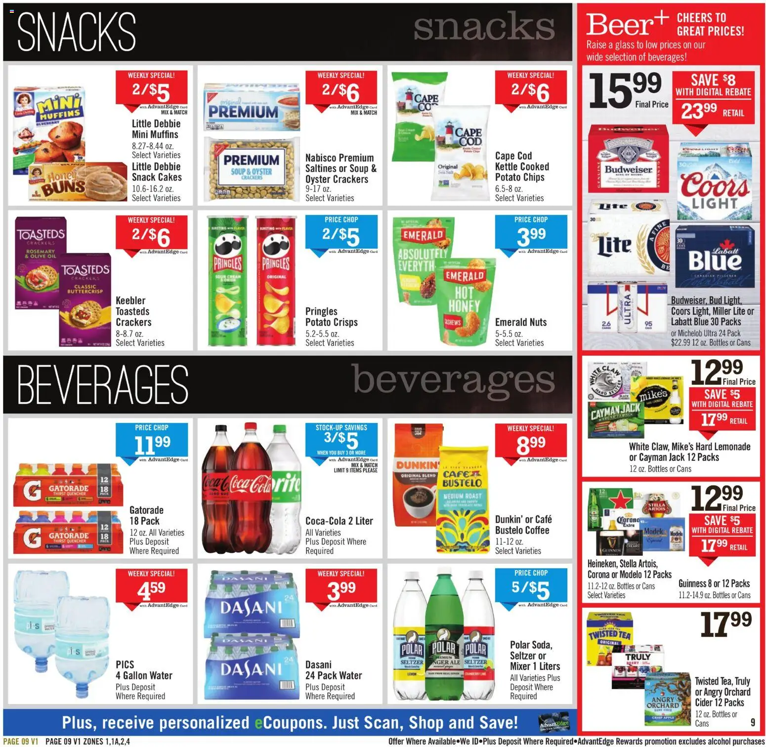 Price Chopper - Weekly Flyer - valid from 22.03.2026 | Page: 9 | Products: Cream, Water, Salt, Kettle