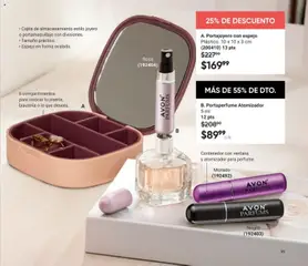 Vista previa de Portajoyero con espejo, Plástico. 10 x 10 x 3 cm (200410) 13 pts, nuevo folleto de la tienda, válido en México a partir del 20.12.2025 | Página: 57 | Productos: Contenedor, Espejo, Perfume