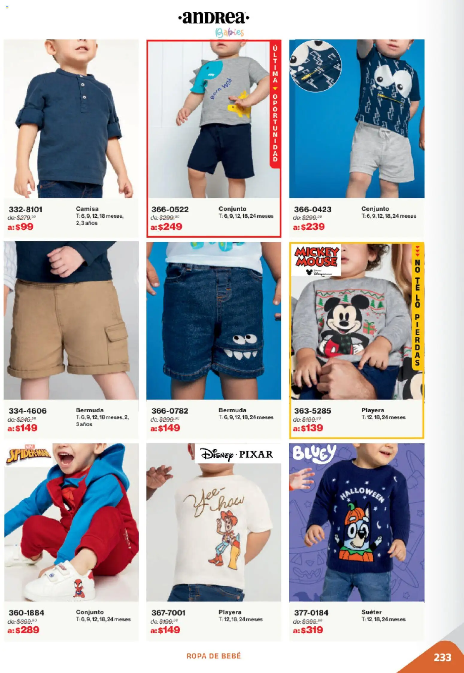 Nuevas ofertas de Andrea válidas en toda la República Mexicana desde el 02.11.2025. ¡Encuentra las mejores ofertas en Andrea catálogo Outlet! | Página: 233 | Productos: Suéter, Camisa, Ropa, Bermuda