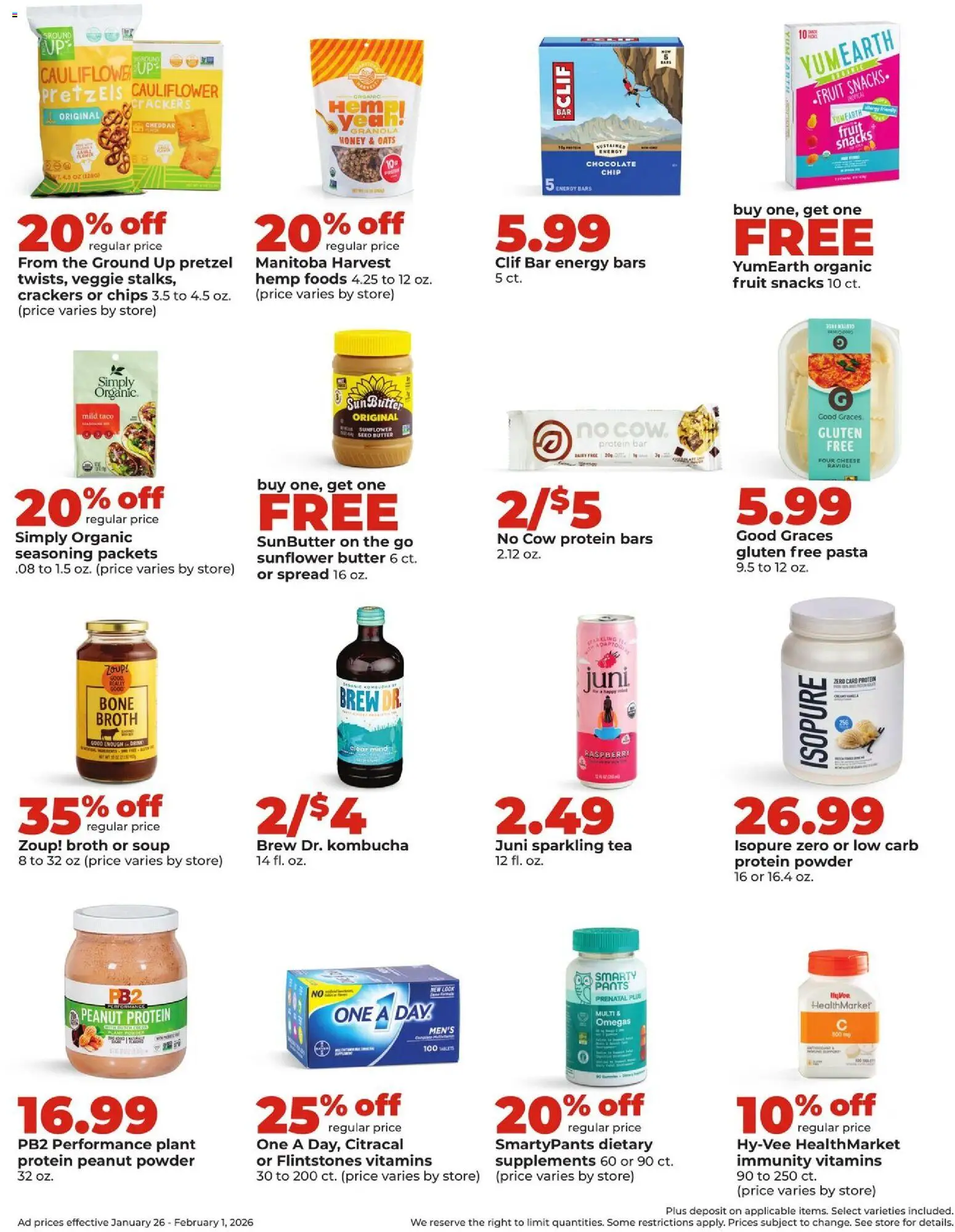 HyVee Weekly Ad - valid from 26.01.2026 | Page: 29 | Products: Powder, Cheese, Pasta, Chips