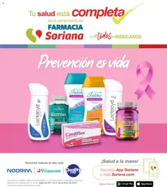 Vista previa de Soriana - Folleto Farmacia Híper Nacional, nuevo folleto de la tienda, válido en México a partir del 01.10.2025 | Página: 1 | Productos: Vitaminas, Té, Aclarante, Gomitas
