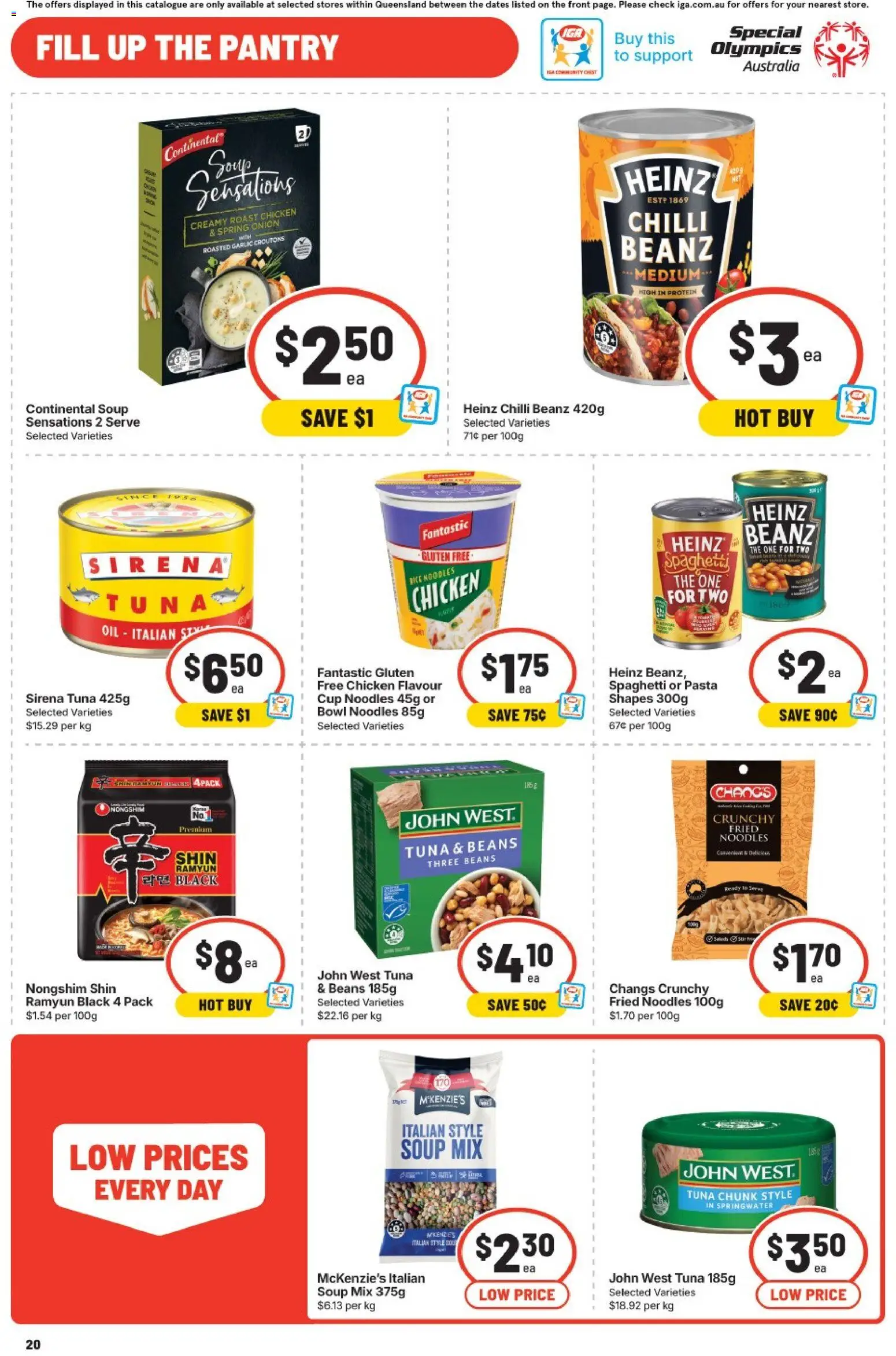 IGA catalogue - valid from 29.04.2026 | Page: 20 | Products: Rice, Garlic, Tuna, Chilli