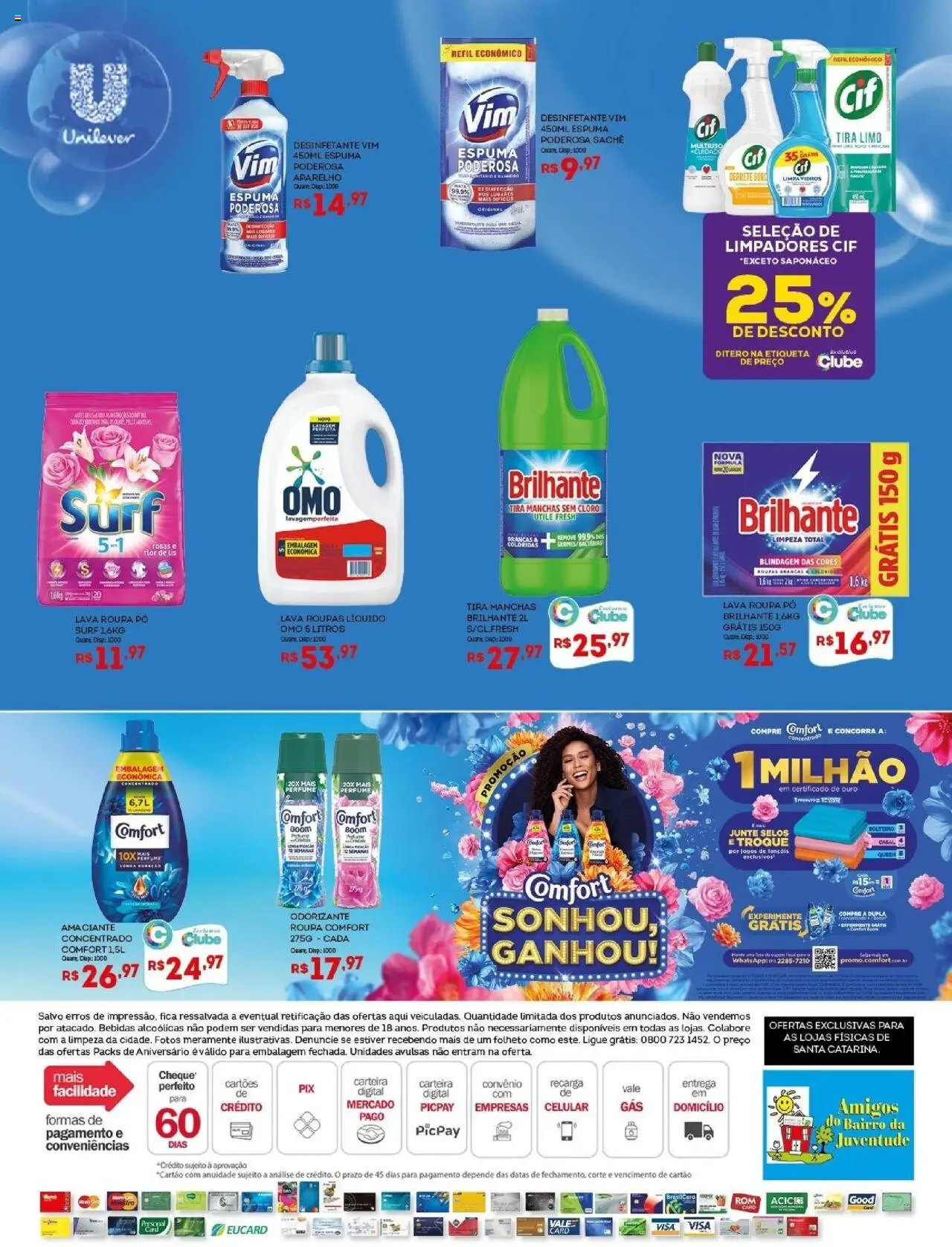 Bistek Supermercados Folheto - válido de 30.07.2025 | Página: 20 | Produtos: Celular, Pó, Cloro, Desinfetante