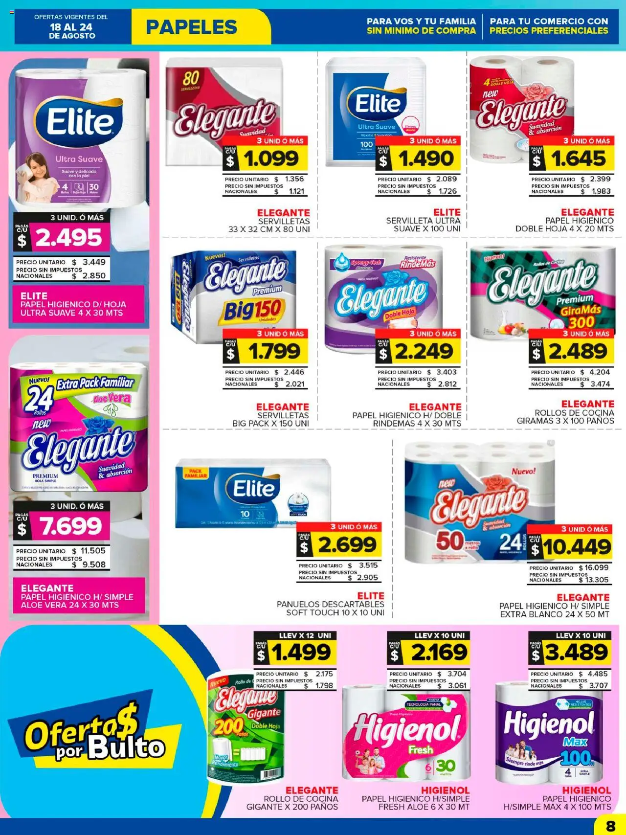 Carrefour Maxi catálogo │ válido desde el 18.08.2025 | Página: 8 | Productos: Papel higiénico, Cocina, Servilletas