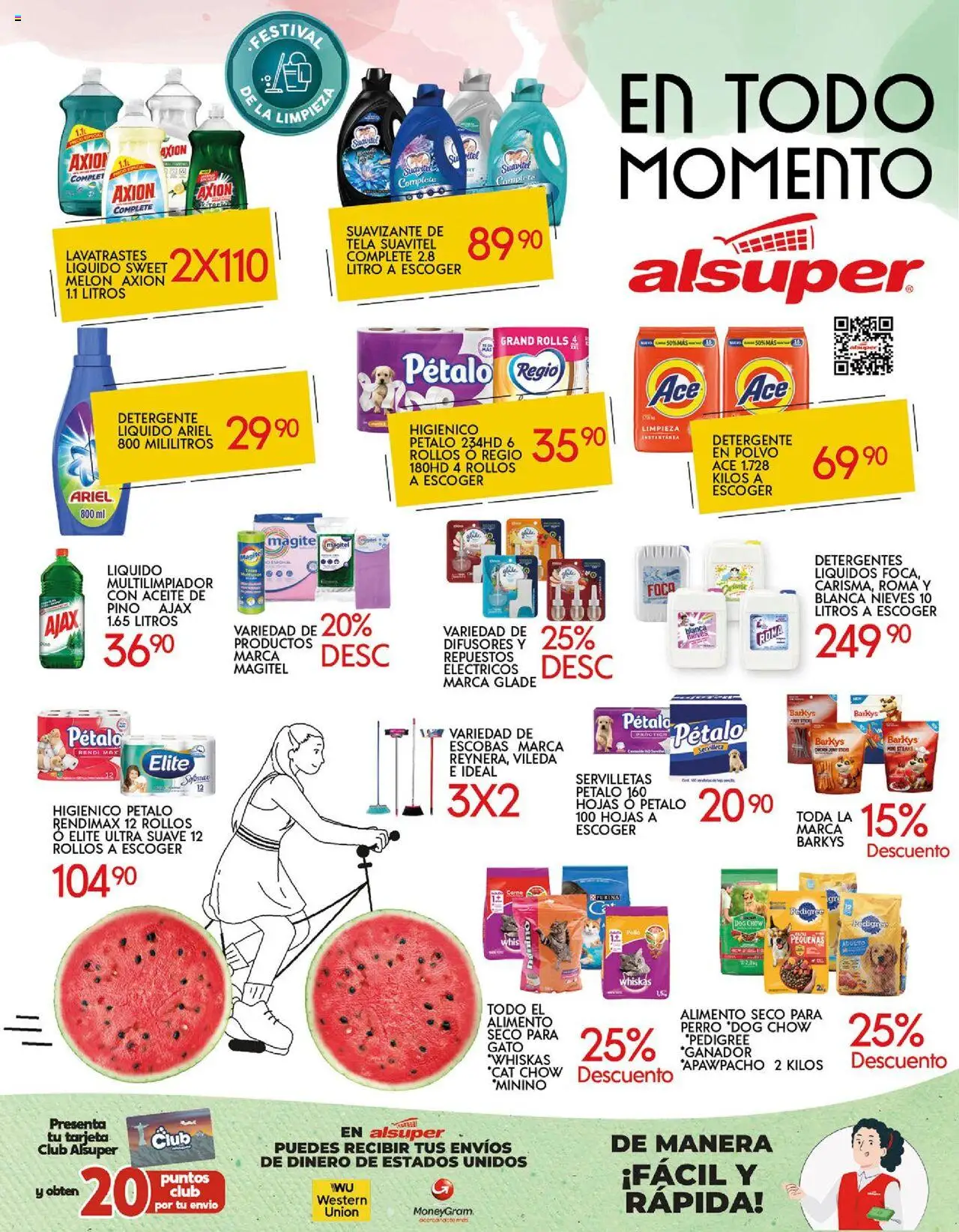 Nuevas ofertas de Alsuper válidas en toda la República Mexicana desde el 26.09.2025. ¡Encuentra las mejores ofertas en Alsuper - Folleto Laguna! | Página: 8 | Productos: Melón, Aceite, Suavizante, Polvo
