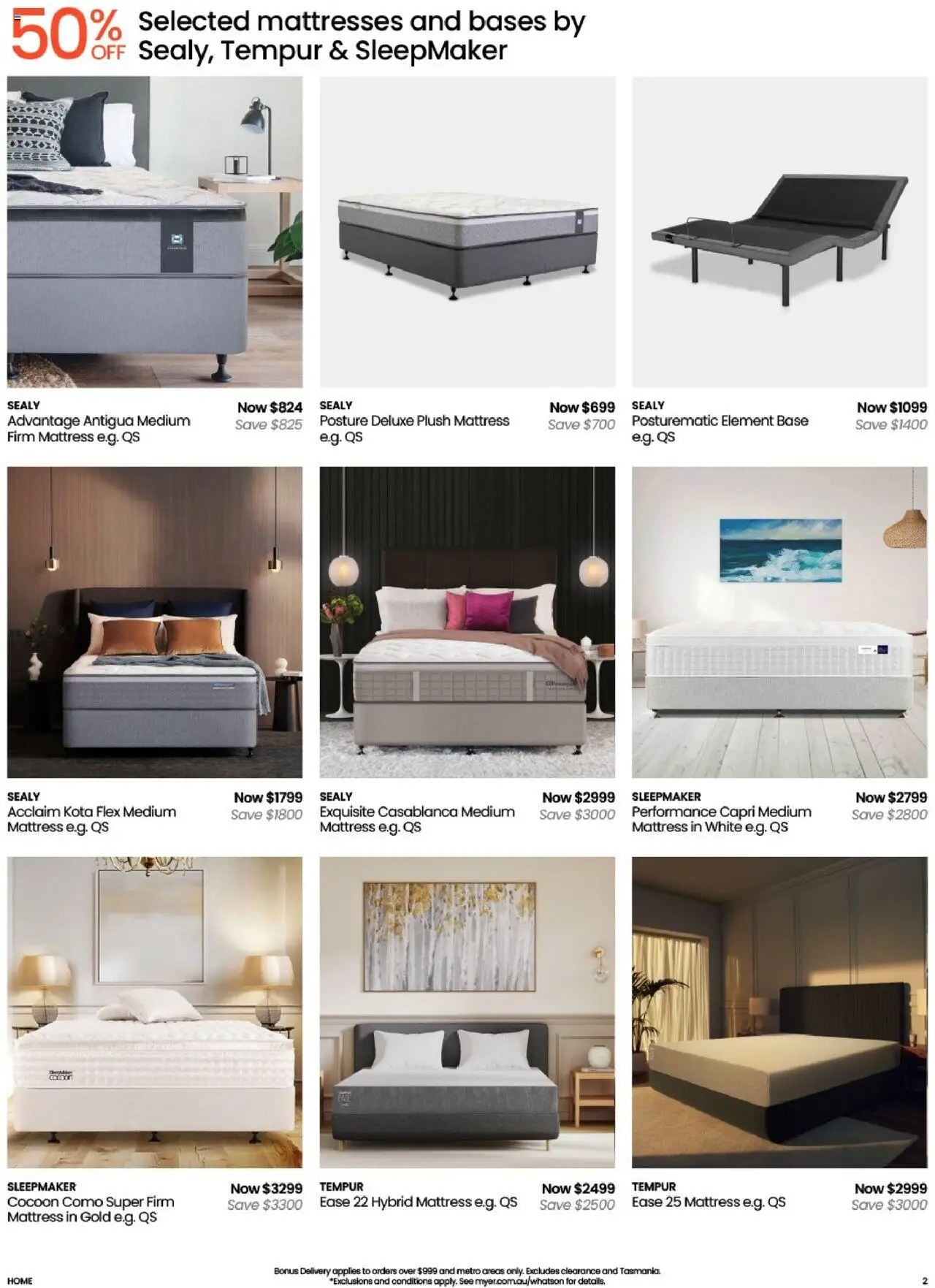 Myer catalogue - valid from 12.08.2025 | Page: 2 | Products: Mattress